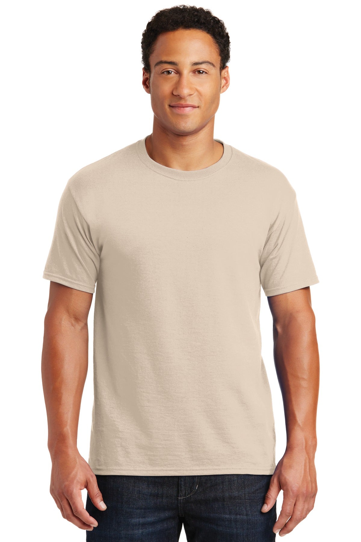 5.4-ounce 50/50 cotton/poly 47/53 cotton/poly (Oxford)Advanc - Sandstone