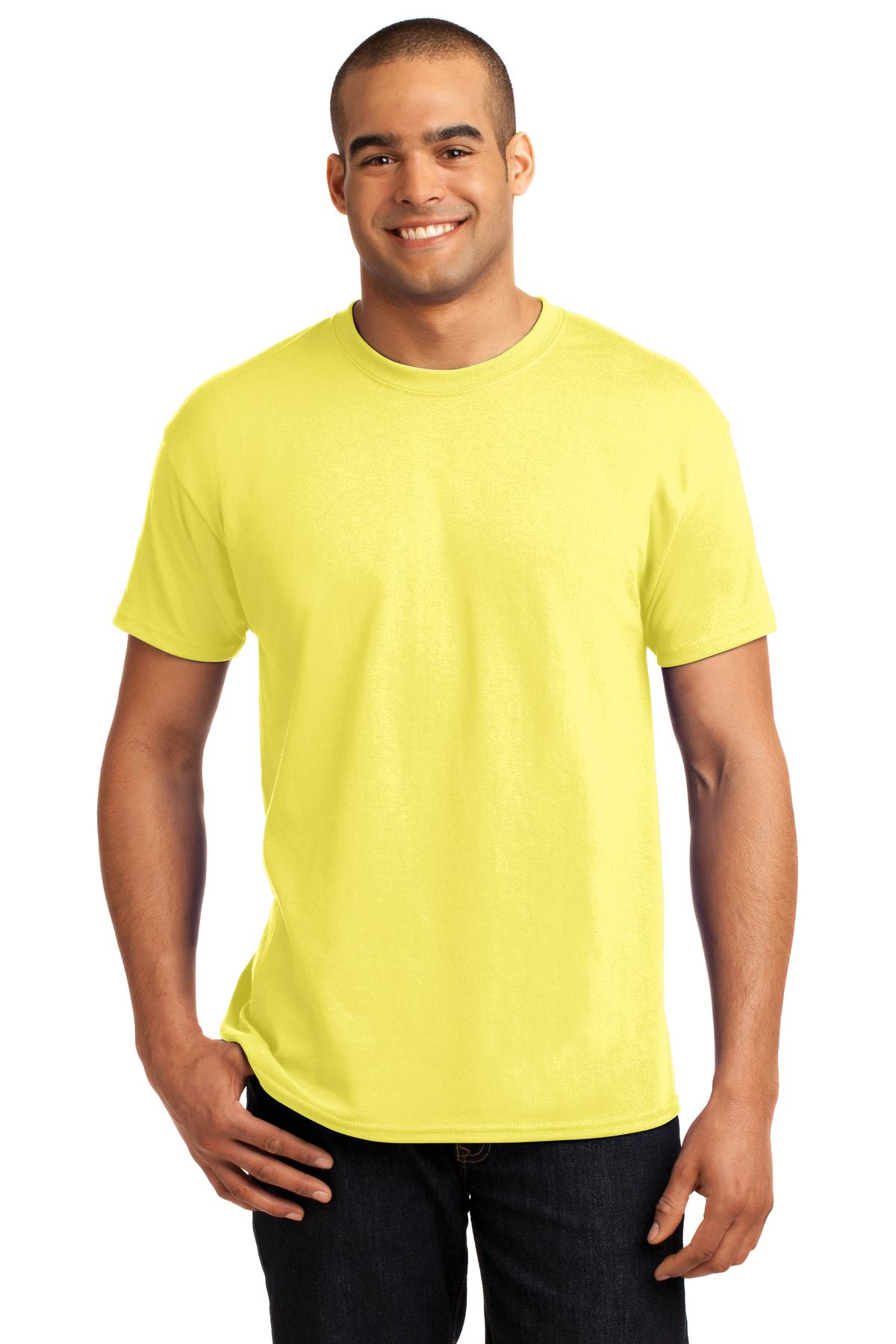 5.2-ounce 50/50 cotton/polyMade with 100% US-grown cottonPol - Yellow