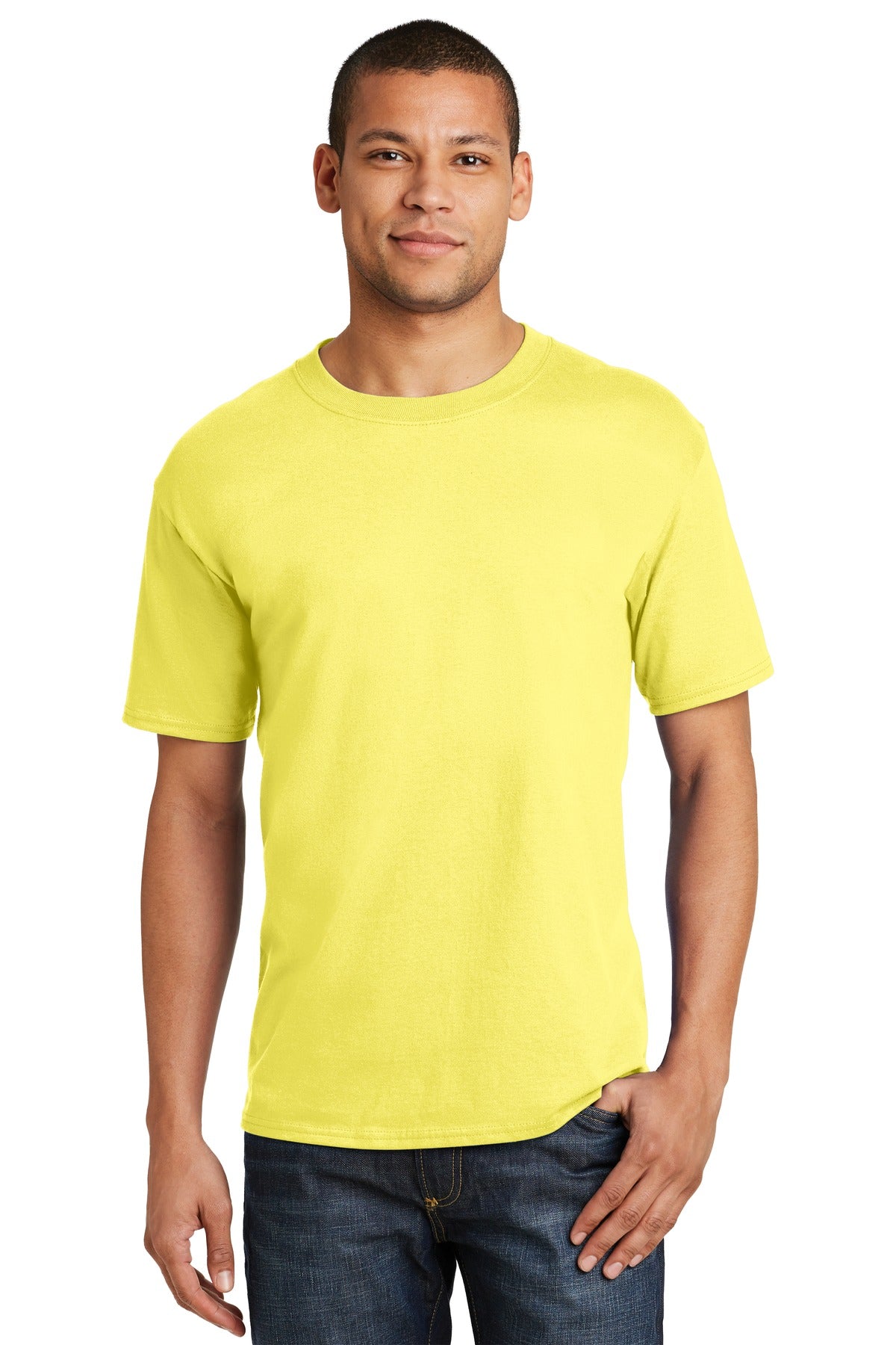 6.1-ounce 100% US-grown ring spun cotton 99/1 cotton/poly (A - Yellow