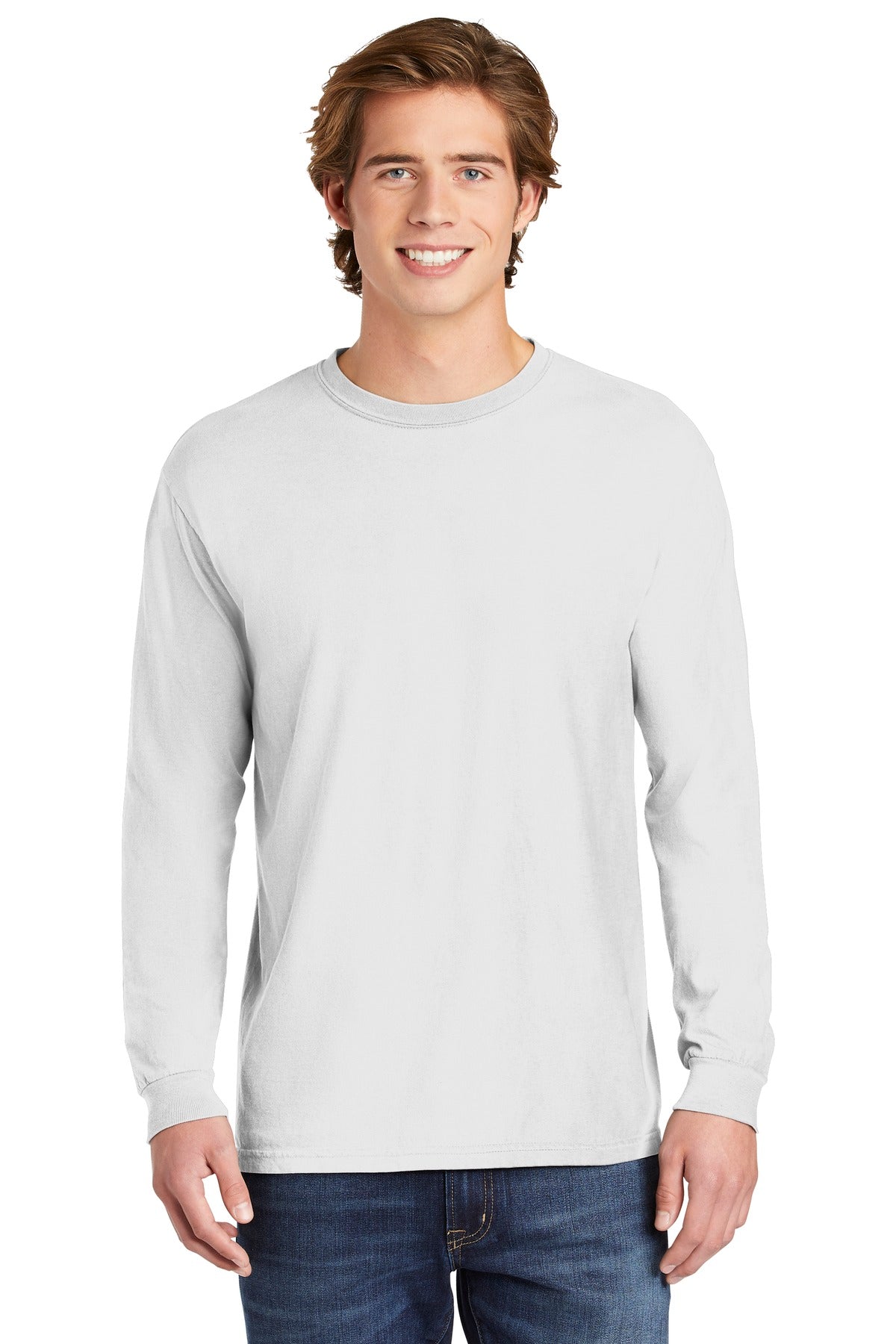 6.1-ounce 100% US ring spun cotton Soft-washed garment-dyed - White