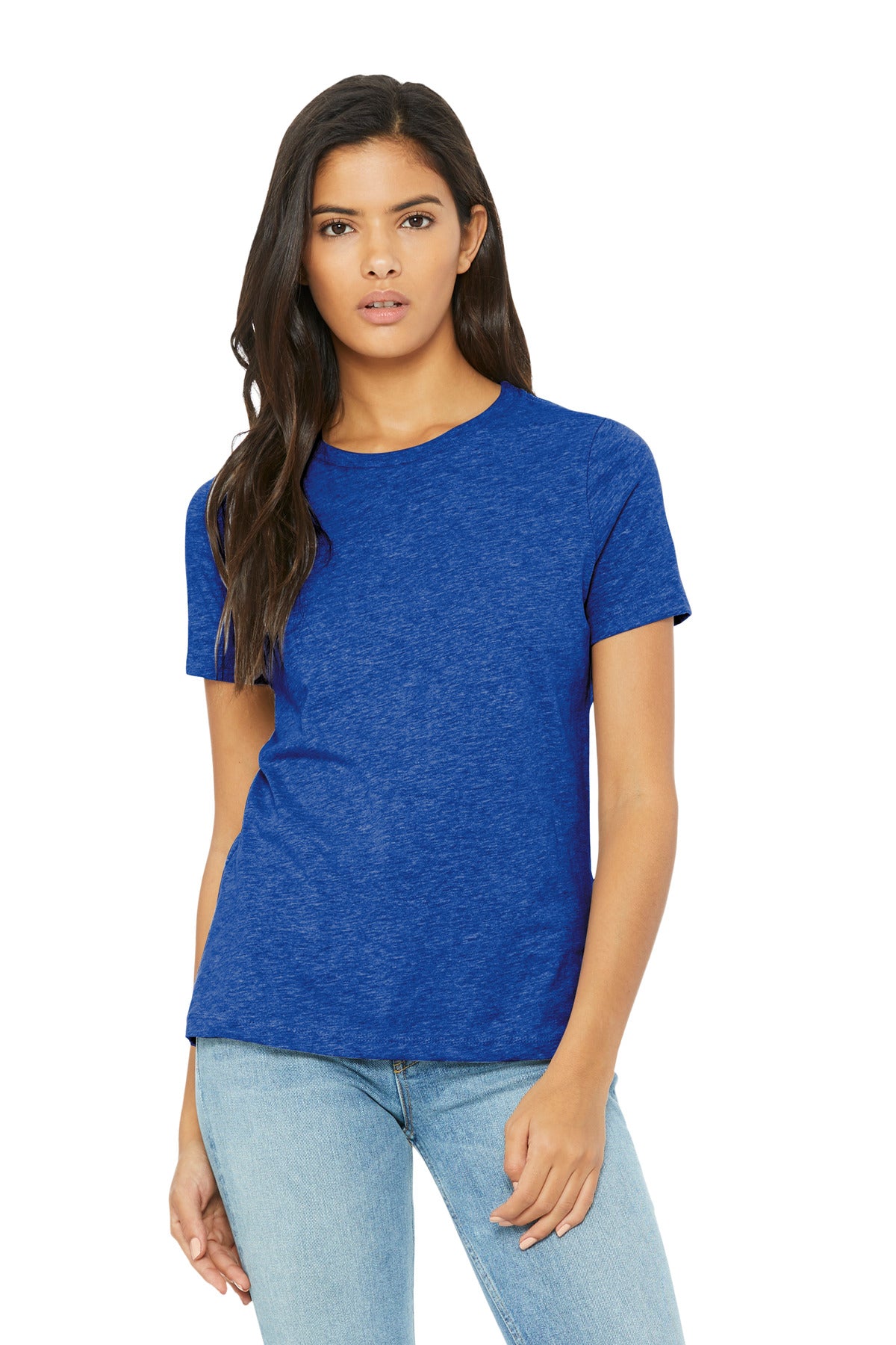 Relaxed fit Tear-away label Side seamed 4.2-ounce 52/48 Airl - Heather True Royal