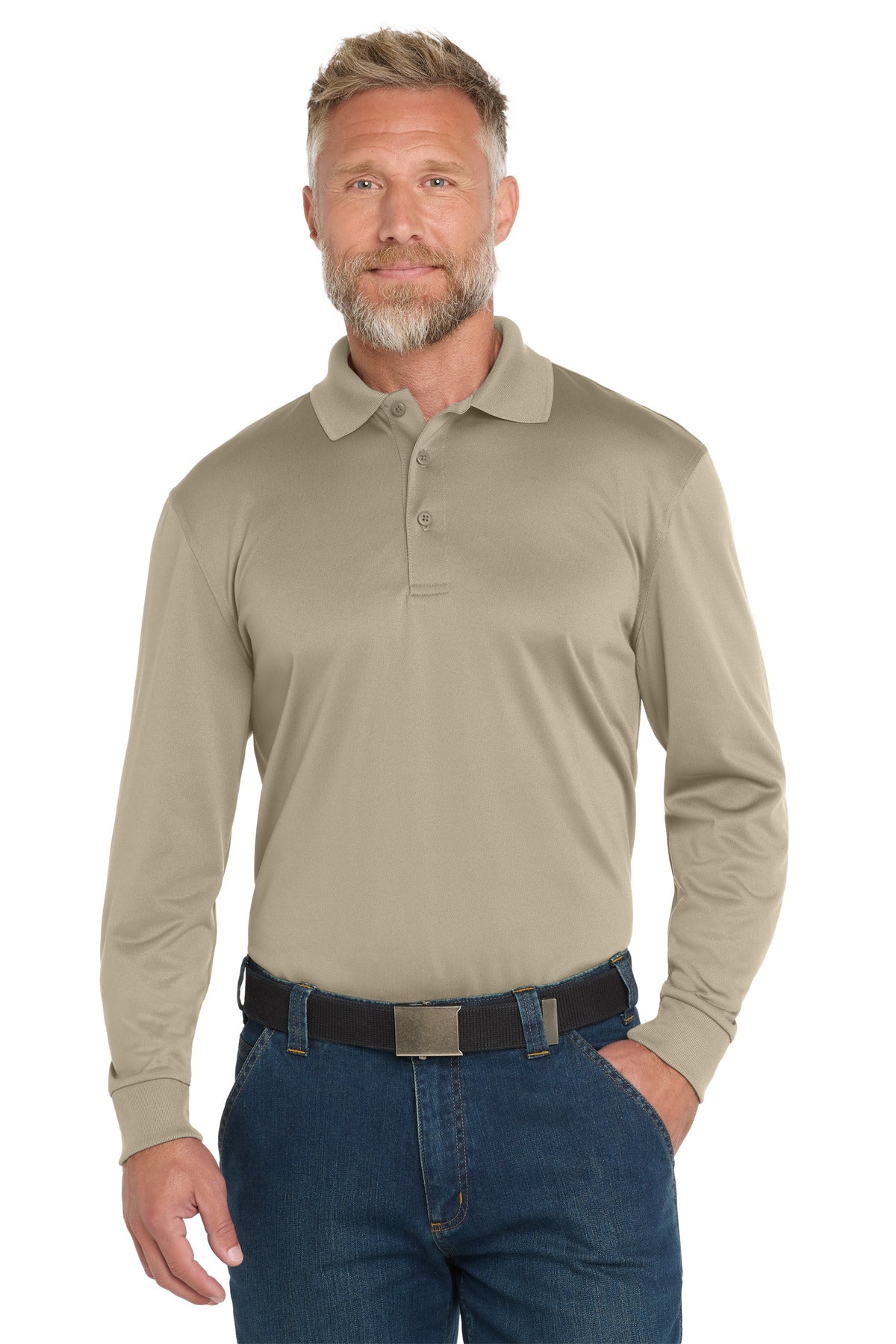 Made to work this high-performance polo can handle whatever - Tan