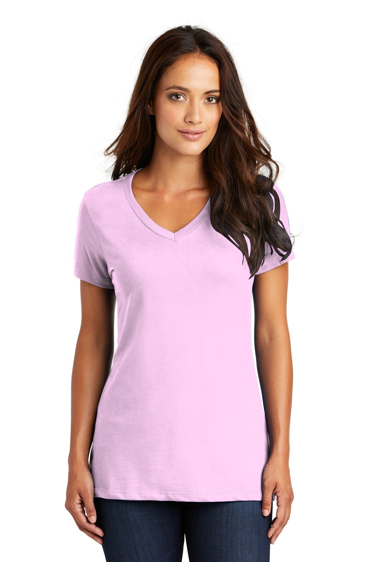 The perfect v-neck tee for a polished look. 4.3-ounce 100% c - Soft Purple