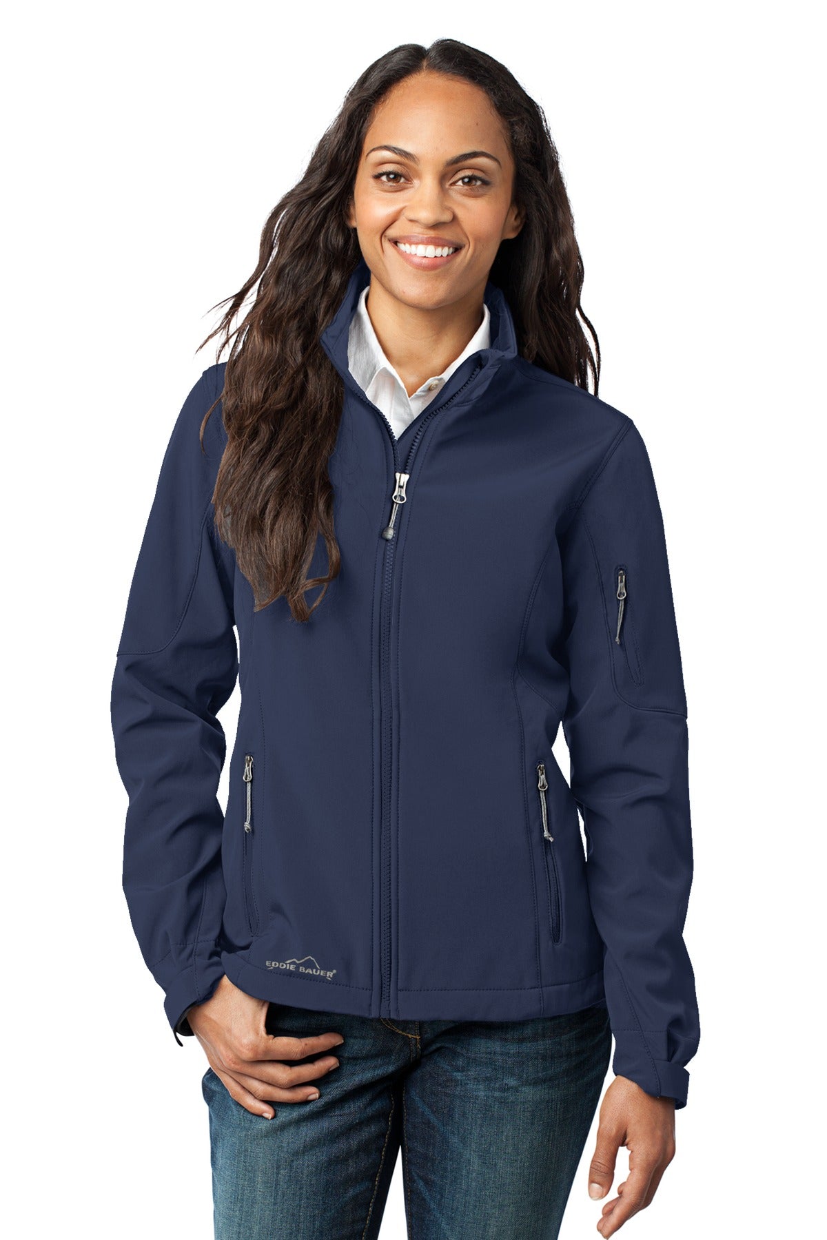 This weather-stopping three-layer soft shell boasts water pr - River Blue Navy