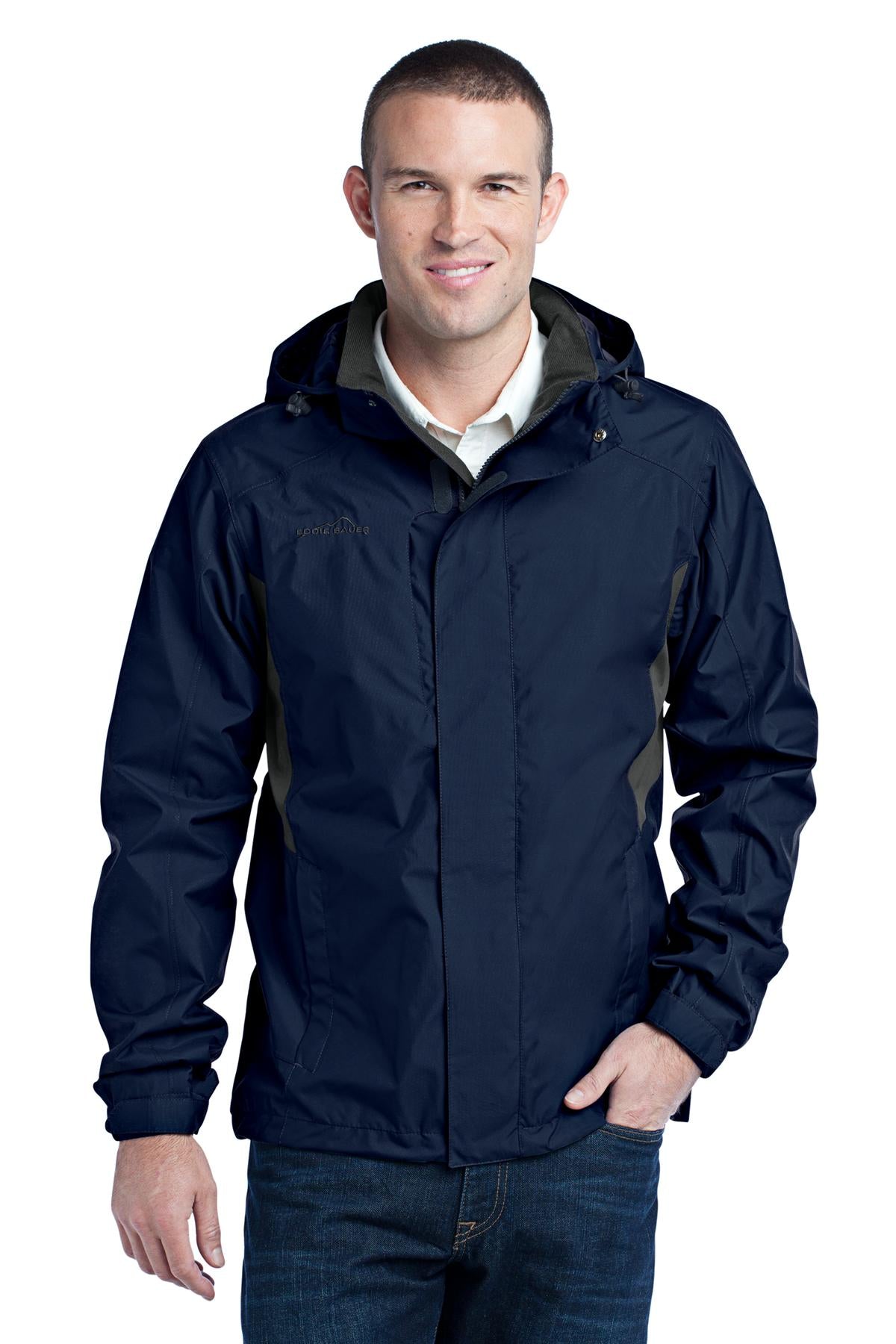 From misty mornings to evening downpours this fully seam-sea - River Blue Navy