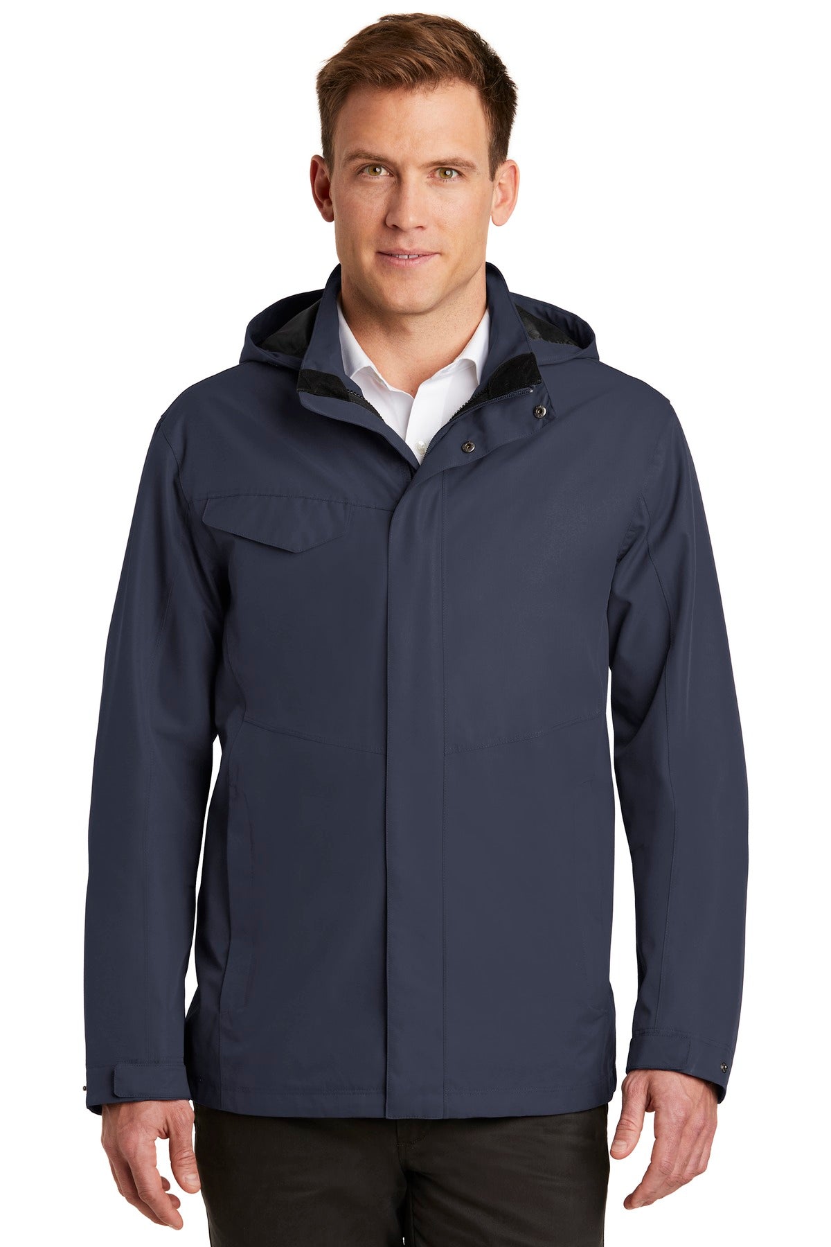 This sophisticated breathable and waterproof shell is fully - River Blue Navy