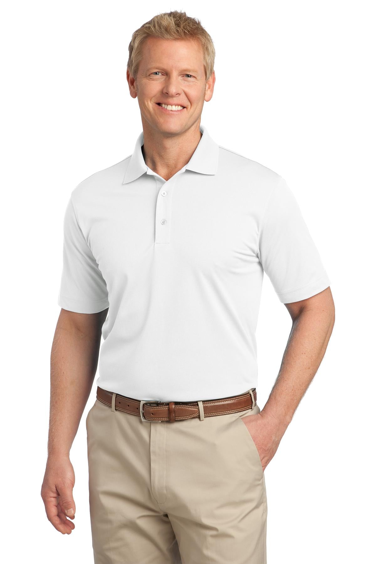 This polo is a working person's dream: versatile moisture-wi - White