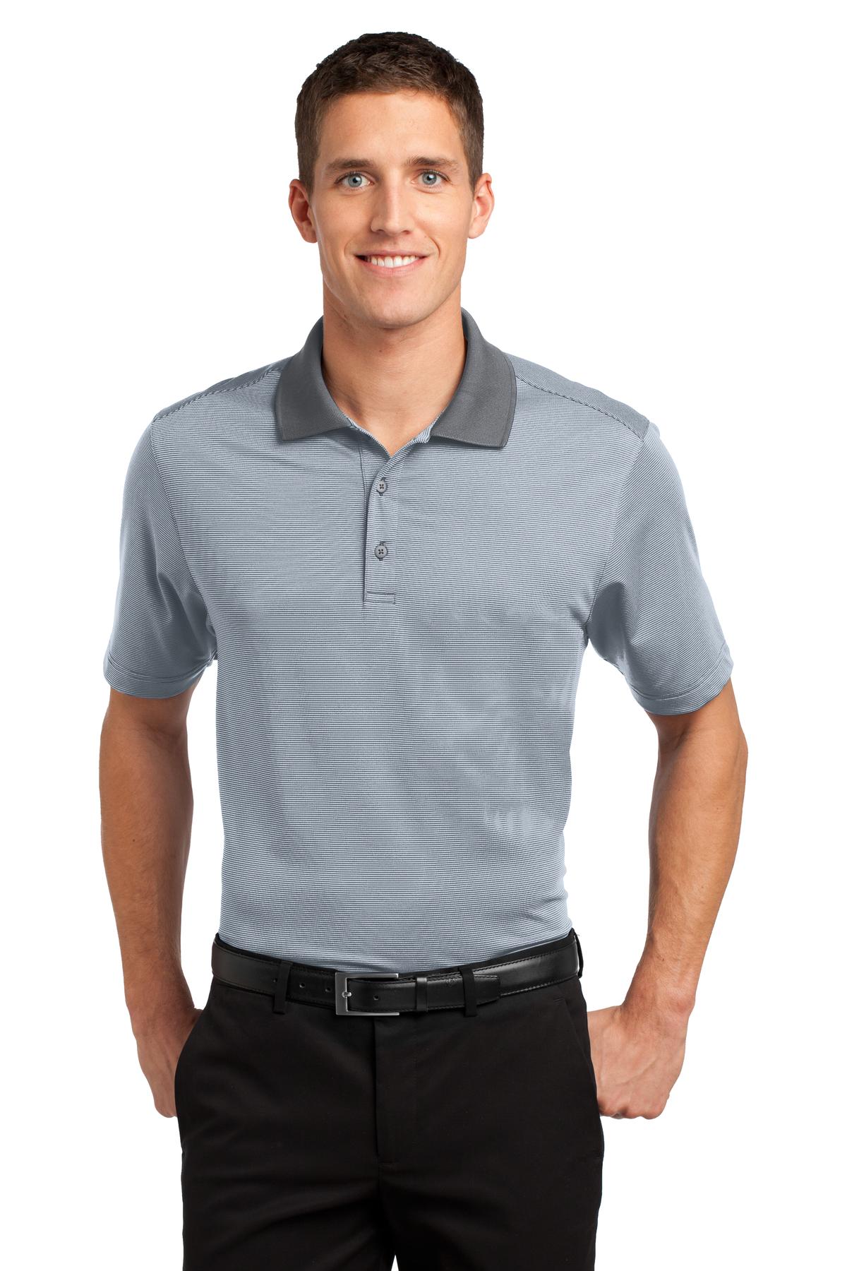 This made-to-move polo has plenty of stretch and wicks moist - White/ Shadow Grey