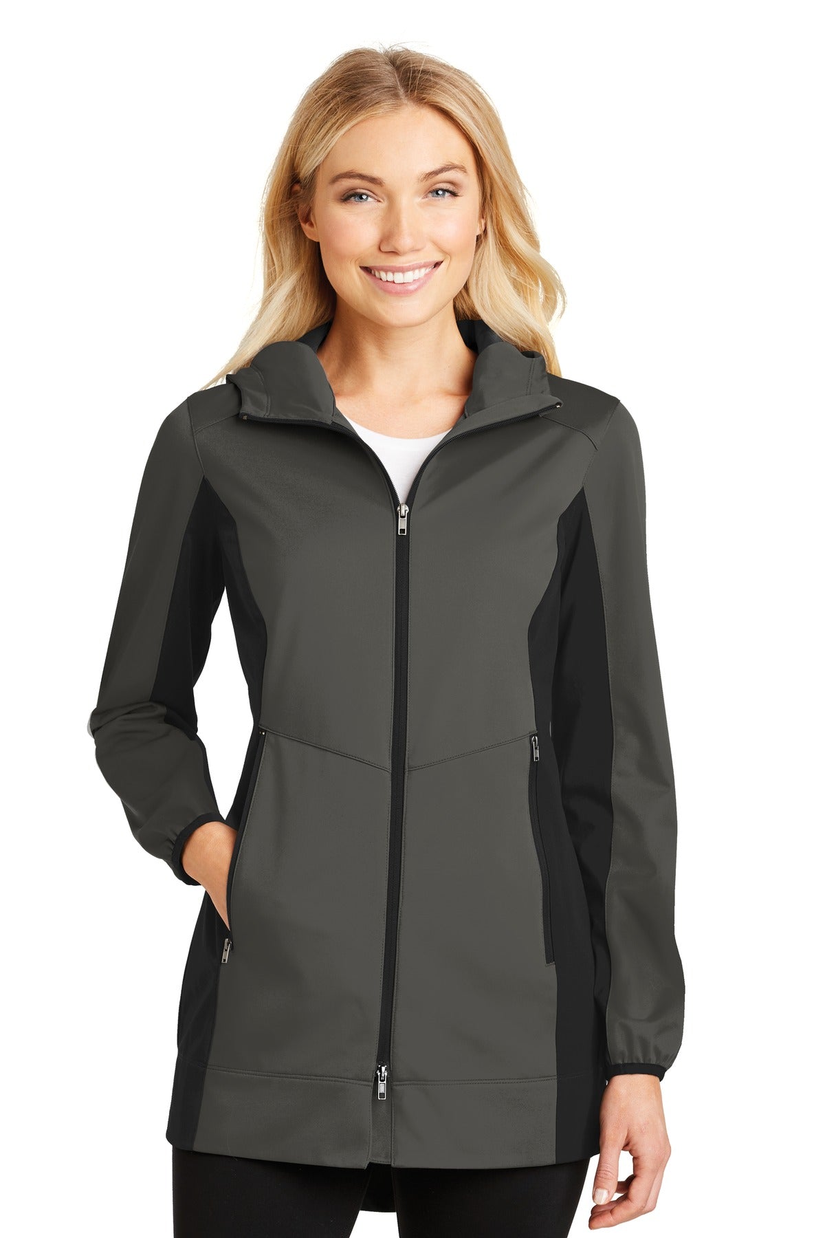 Enjoy active pursuits in this flexible wind-resistant water- - Grey Steel/ Deep Black
