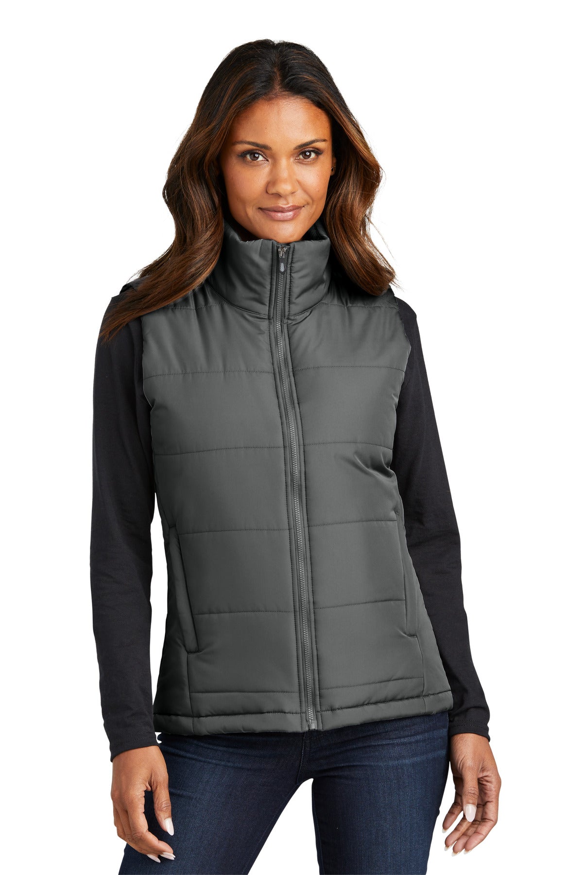 With wider baffles for a modern look this water-resistant pu - Shadow Grey