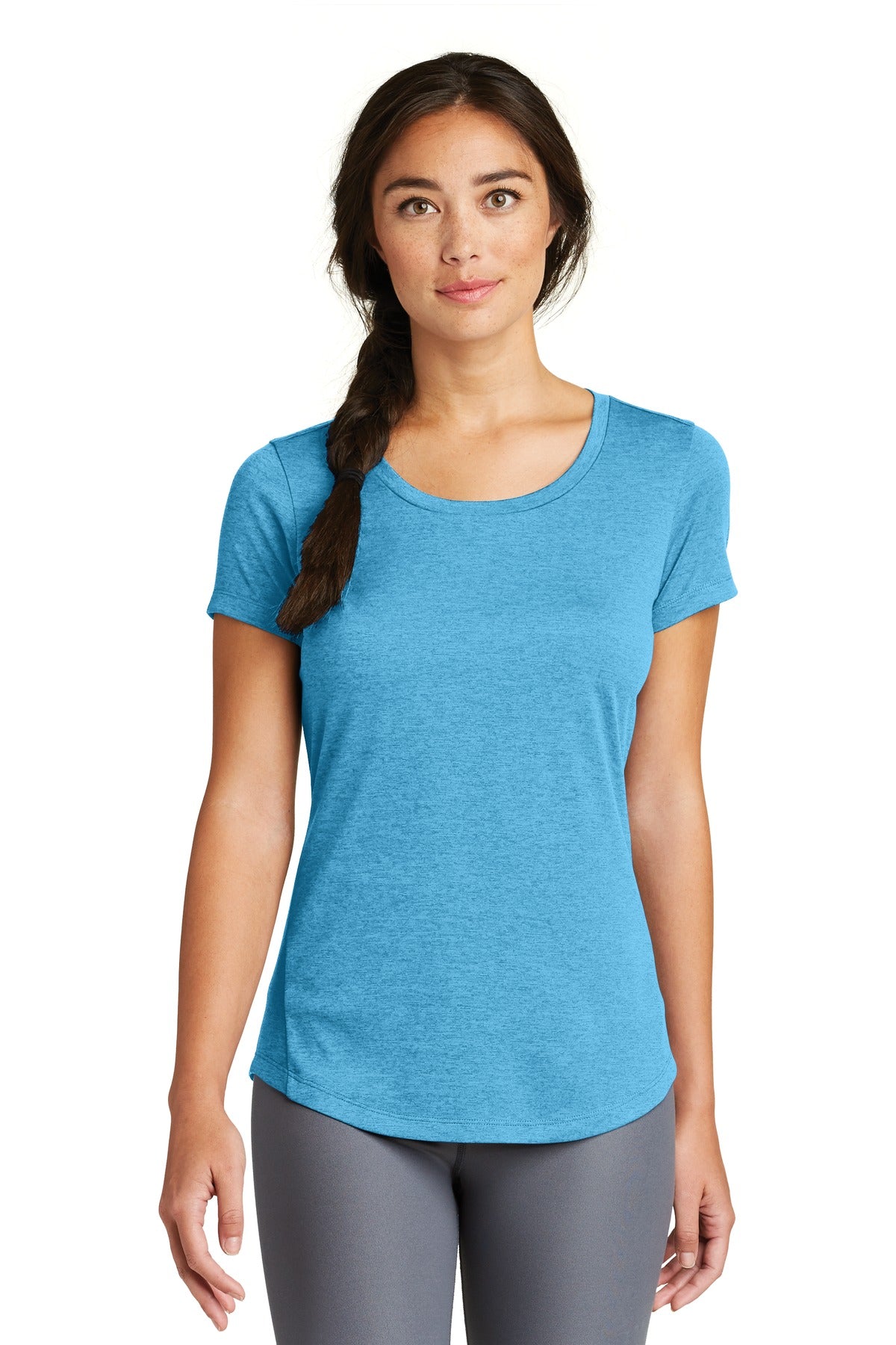 With sport-inspired good looks this tee beats moisture with - Sky Blue