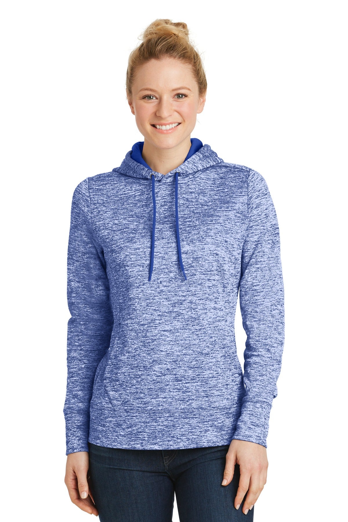 Stay charged in this moisture-wicking color-preserving fleec - True Royal Electric