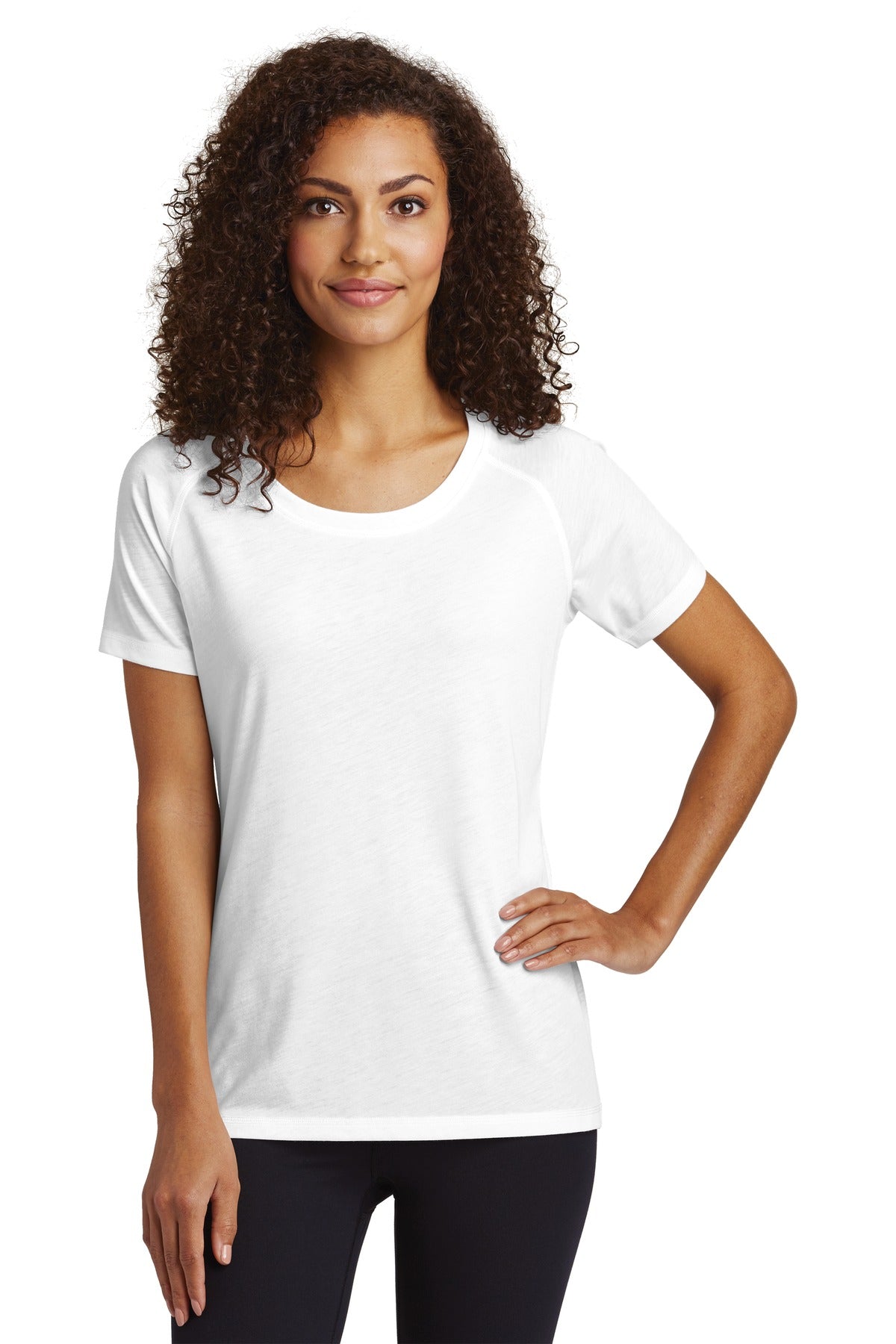 This ultracomfortable tee combines moisture-wicking performa - White Triad Solid