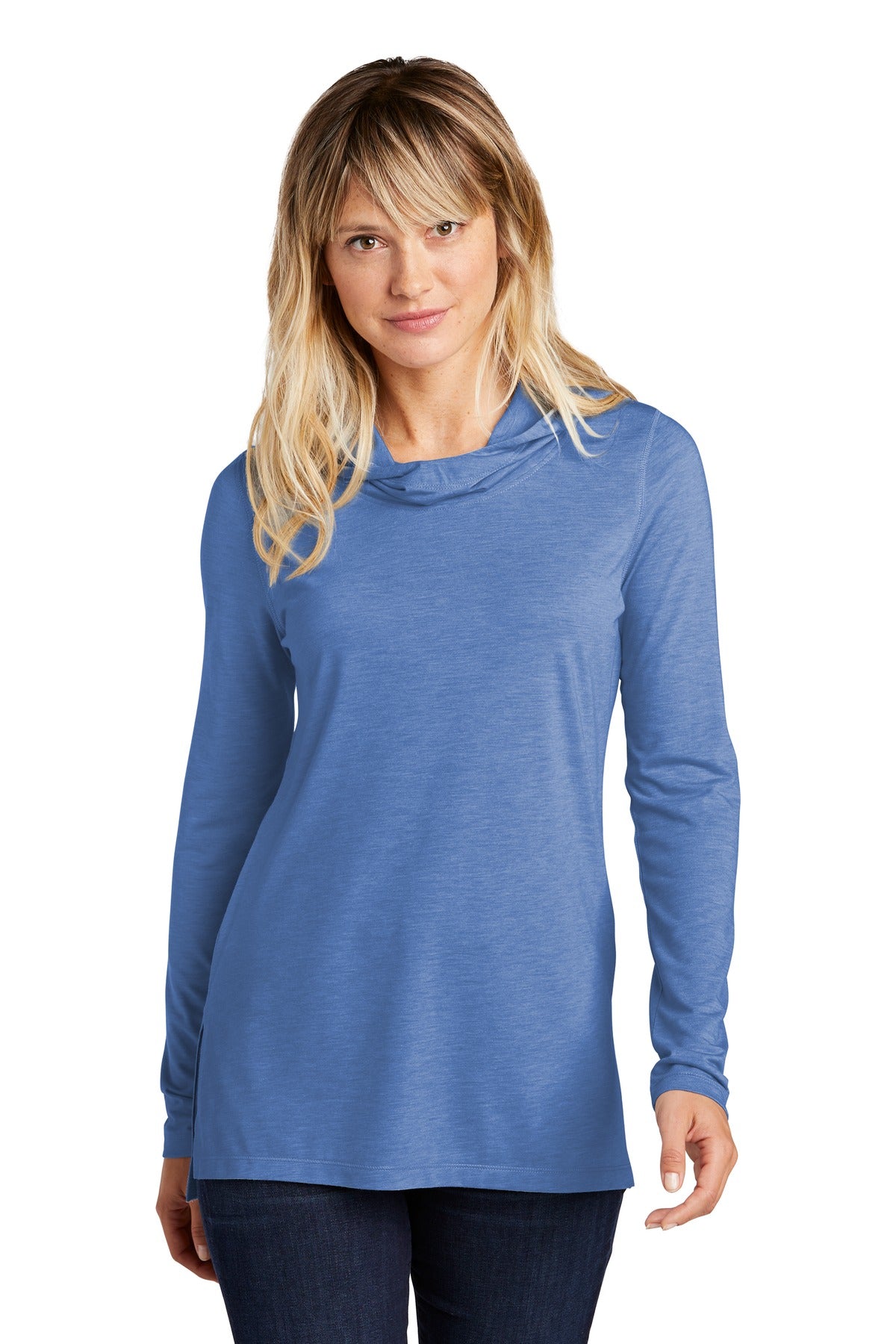 This ultracomfortable long sleeve hoodie combines moisture-w - True Royal Heather
