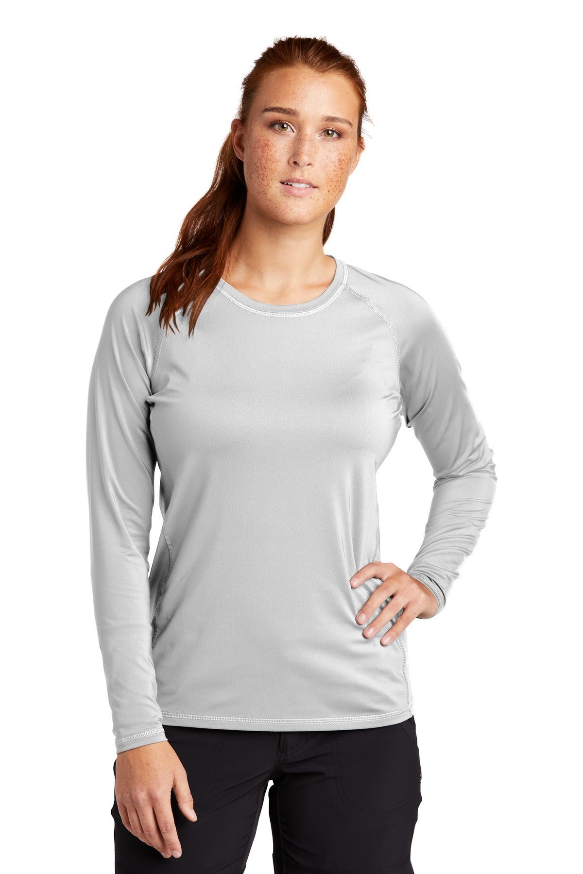 These tees stretch and move with you while youre swimming or - White