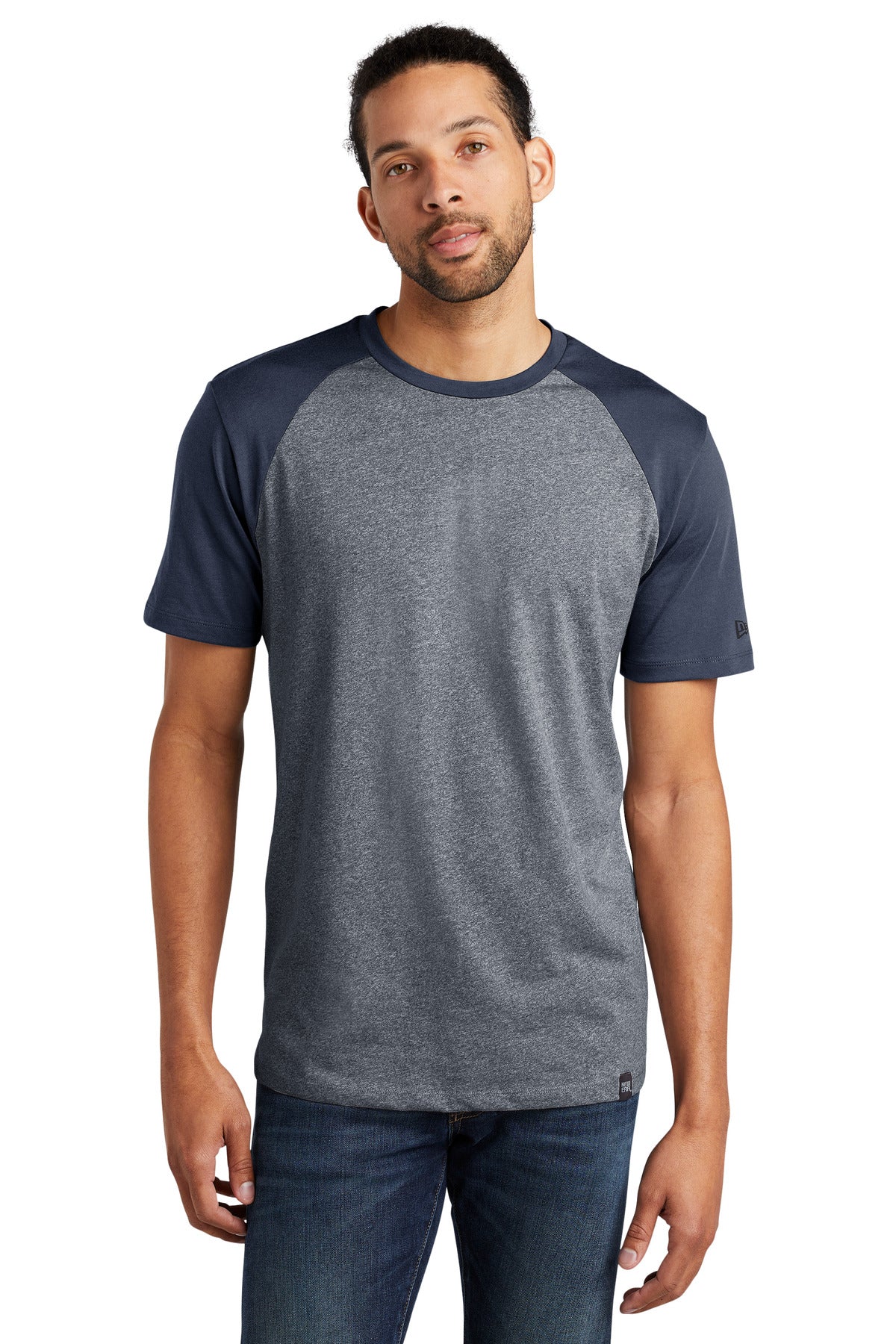 This colorblock tee fuses unbelievable softness with heritag - True Navy/ True Navy Twist