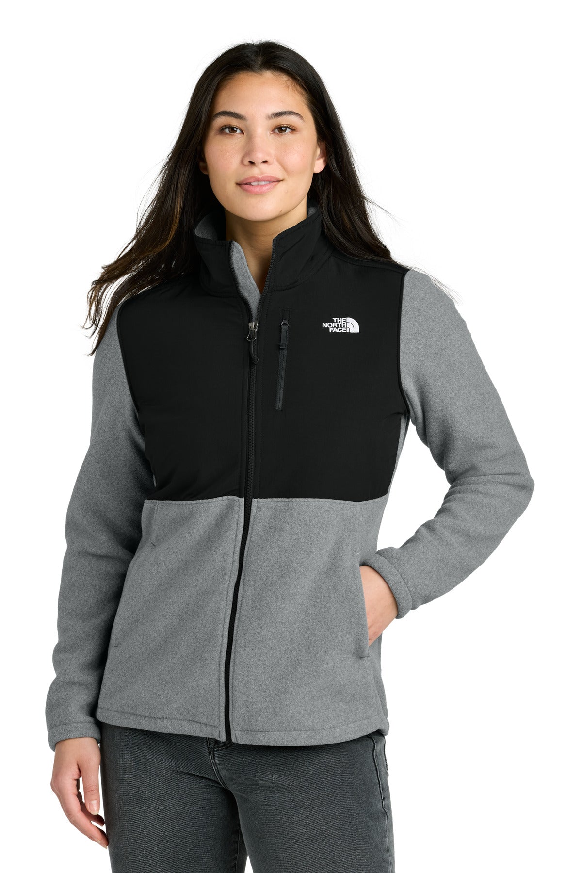 This iconic three-season fleece jacket was inspired by the h - TNF Medium Grey Heather/ TNF Black