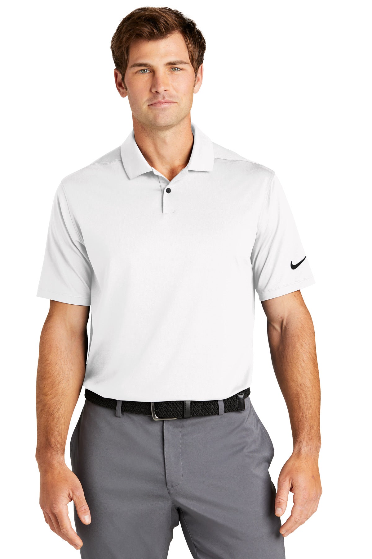 Available in solids and heathers this polished polo brings a - White