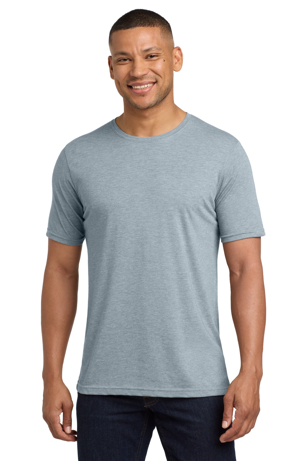 3.5-ounce 65/35 poly/combed ring spun cotton 40 singlesSolid - Stonewash Denim