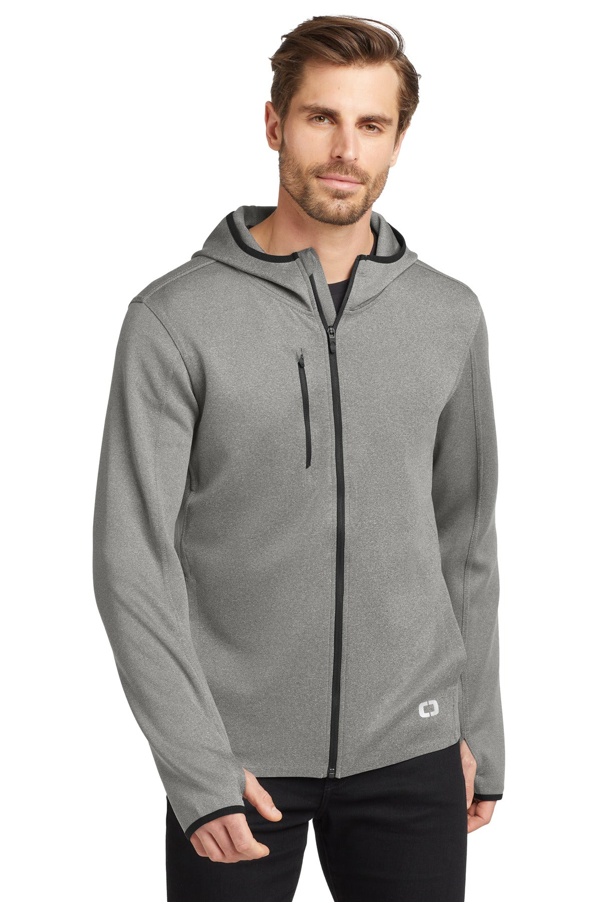 STAY-COOL WICKINGSTRETCHREFLECTIVE DETAILS8.6-ounce 95/5 pol - Heather Grey