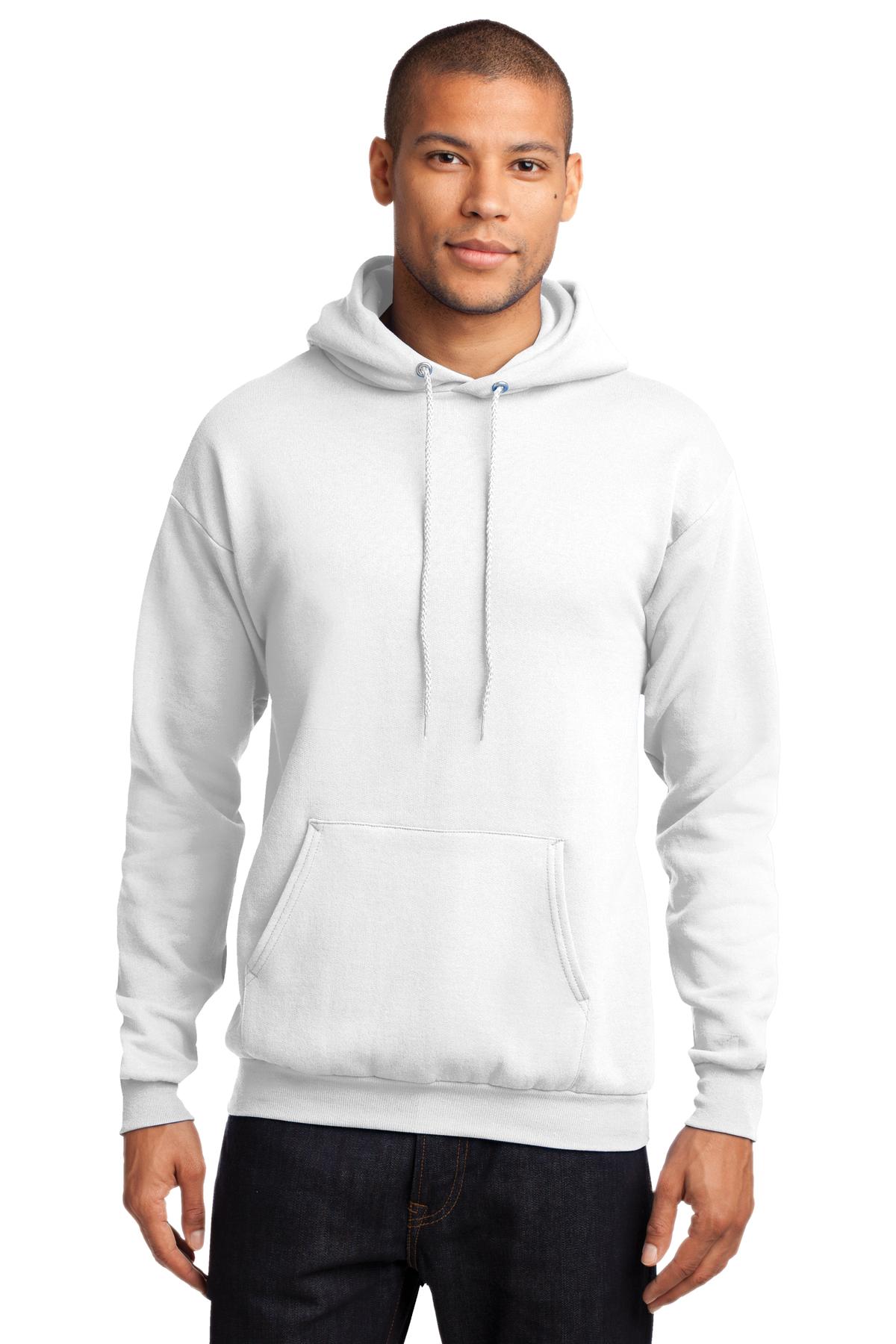 Cozy sweats in our core weight. 7.8-ounce 50/50 cotton/poly - White