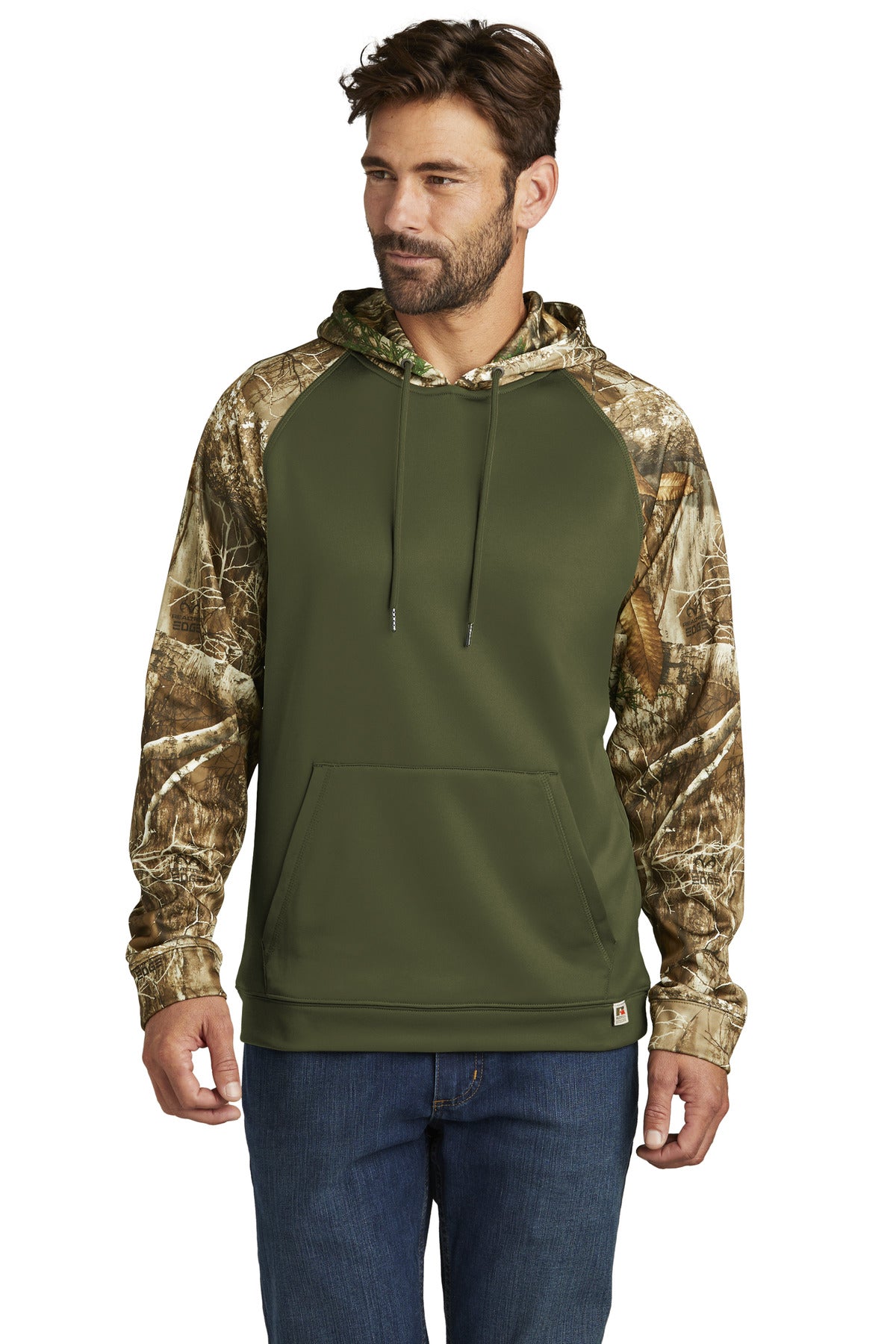 This pullover's a perfect moisture-wicking mid-layer ready t - Olive Drab Green/ Realtree Edge