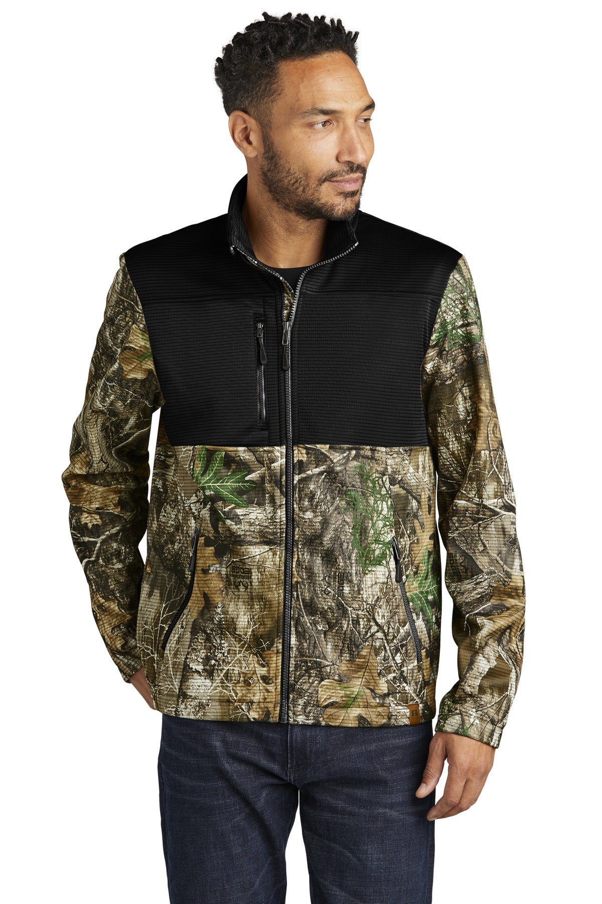 Modern lightweight and ideal as a work-to-play outer layer f - Deep Black/ Realtree Edge