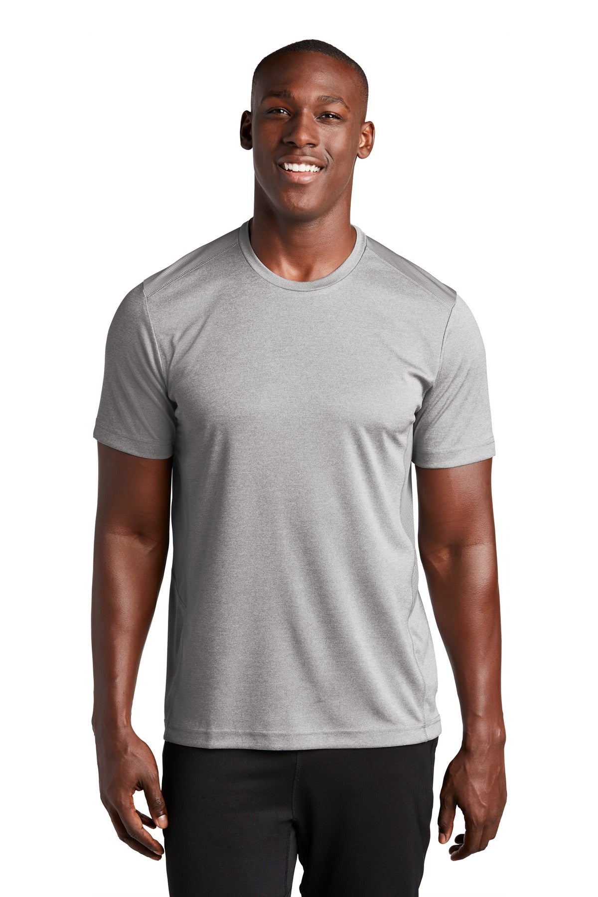 With a subtle heather texture and mesh panels at targeted he - Light Grey Heather/ Light Grey