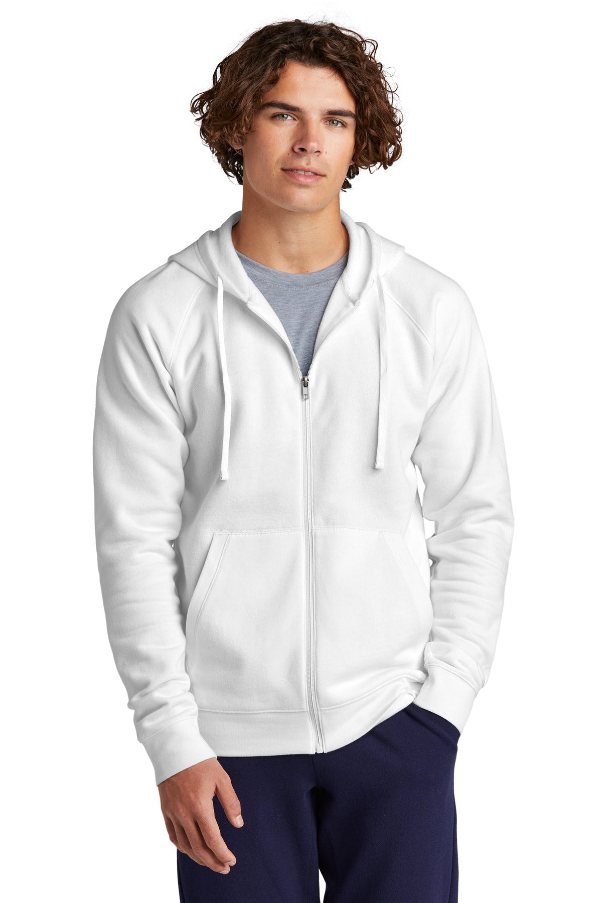 Show your drive in this cotton-rich fleece that's rooted in - White
