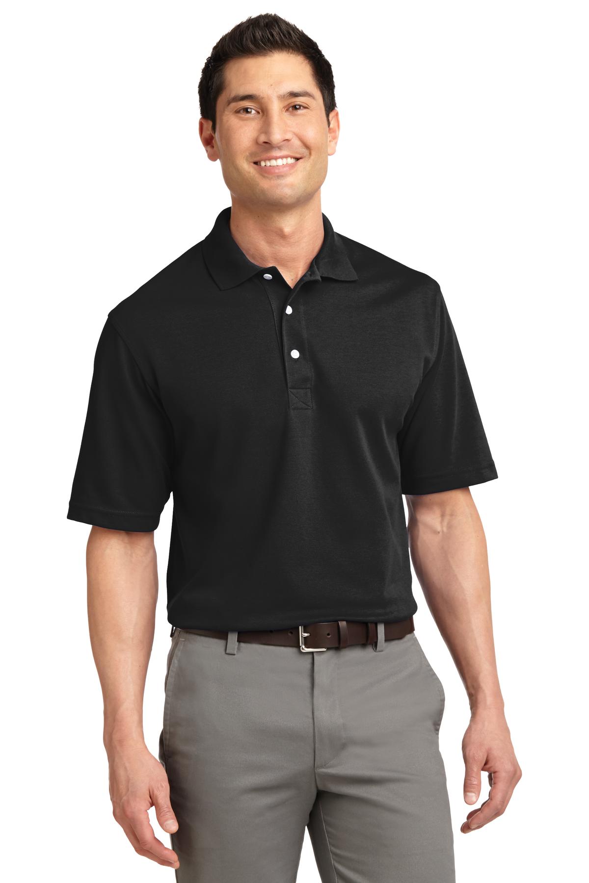 Soft and breathable this baby pique polo has our exclusive R - Jet Black