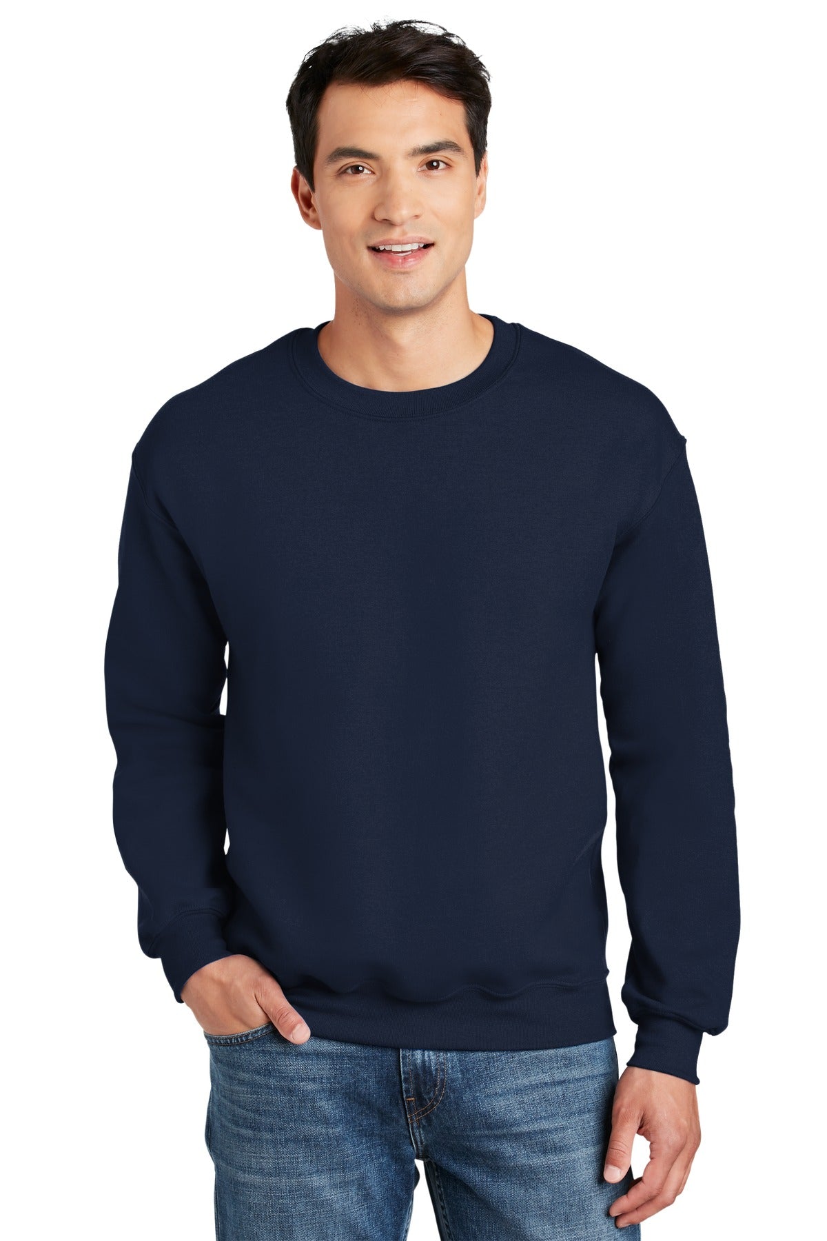 9-ounce 50/50 cotton/poly Moisture-wicking propertiesRecycle - Navy
