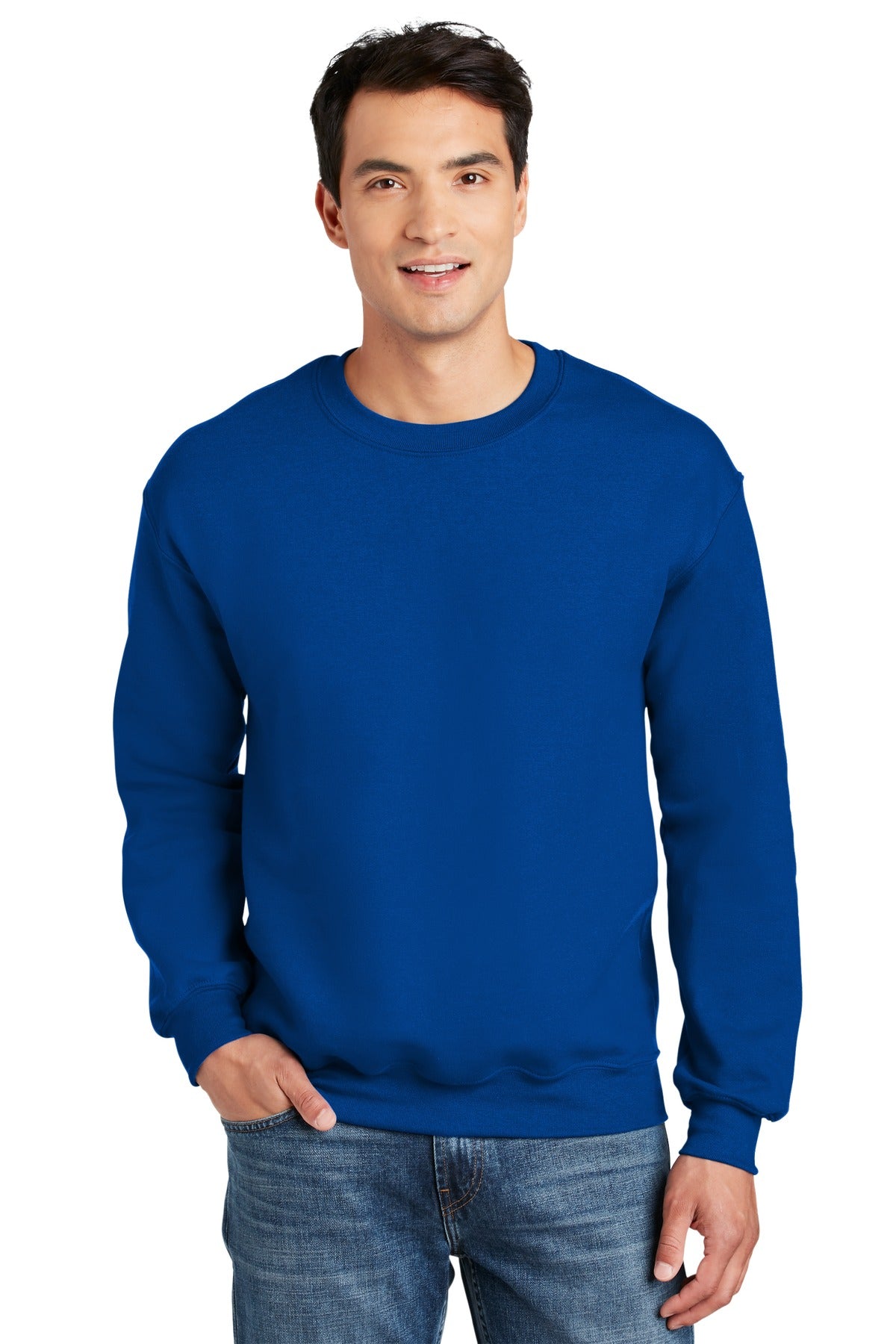 9-ounce 50/50 cotton/poly Moisture-wicking propertiesRecycle - Royal