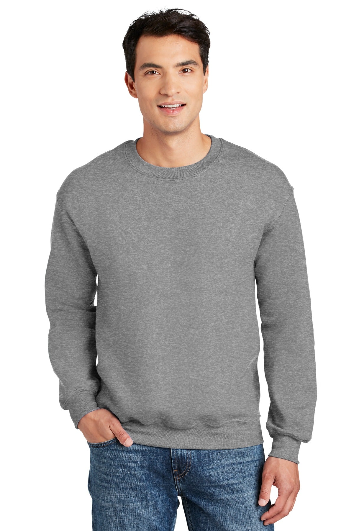 9-ounce 50/50 cotton/poly Moisture-wicking propertiesRecycle - Sport Grey