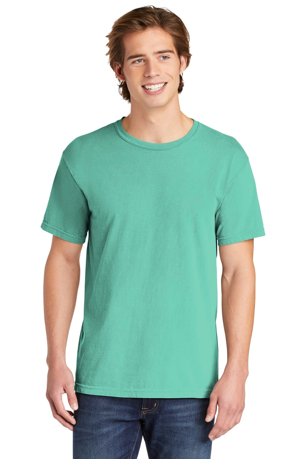 6.1-ounce 100% US ring spun cotton Soft-washed garment-dyed  - Chalky Mint