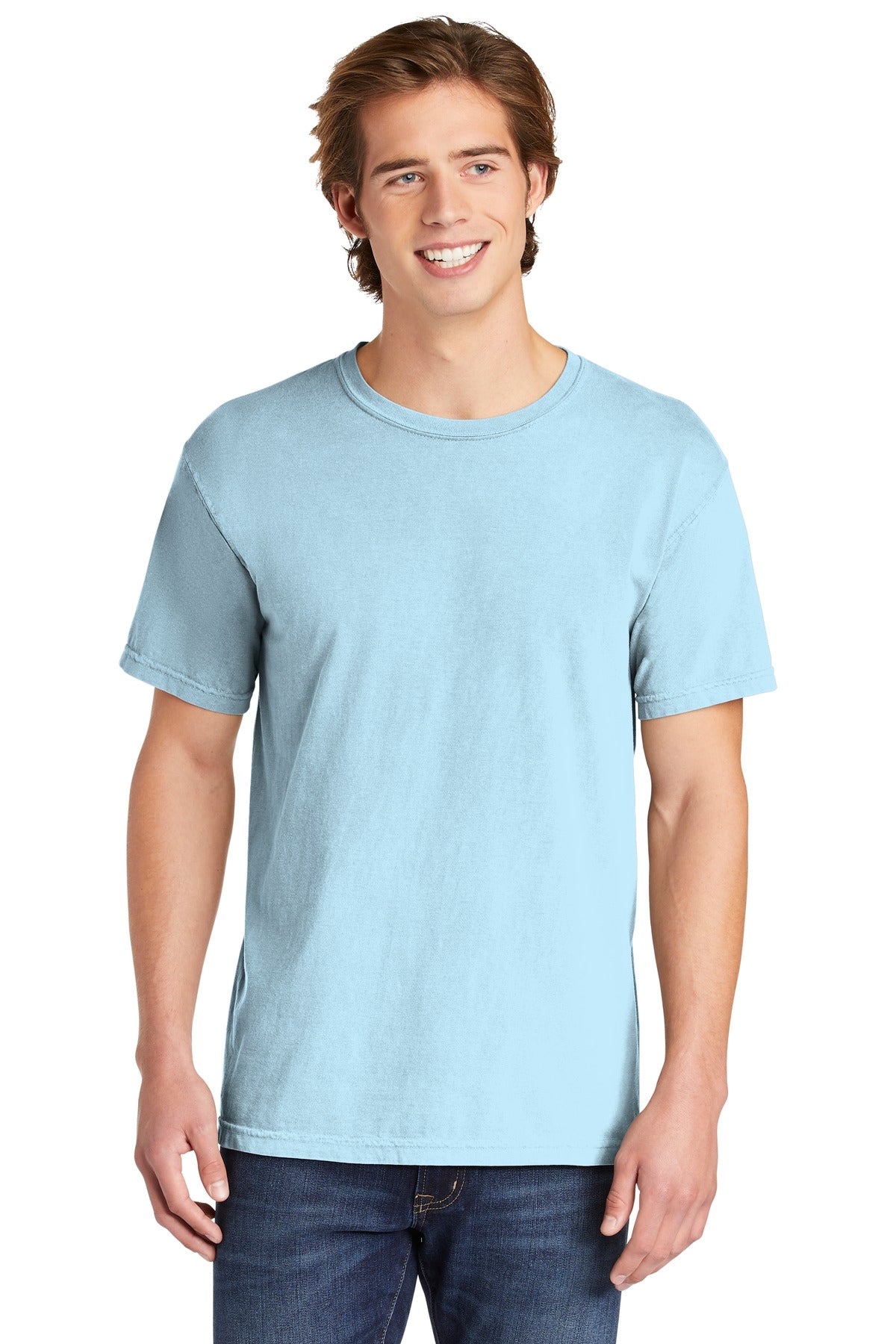 6.1-ounce 100% US ring spun cotton Soft-washed garment-dyed  - Chambray