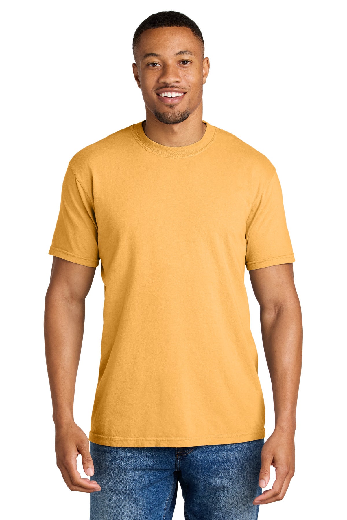 6.1-ounce 100% US ring spun cotton Soft-washed garment-dyed  - Citrus
