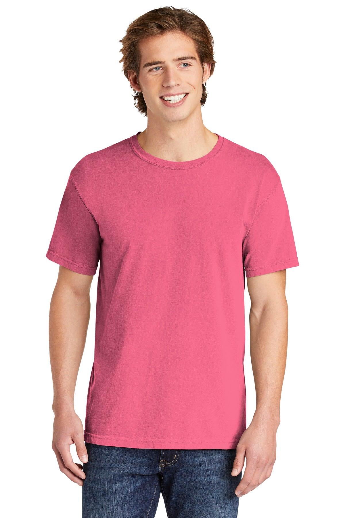 6.1-ounce 100% US ring spun cotton Soft-washed garment-dyed  - Crunchberry