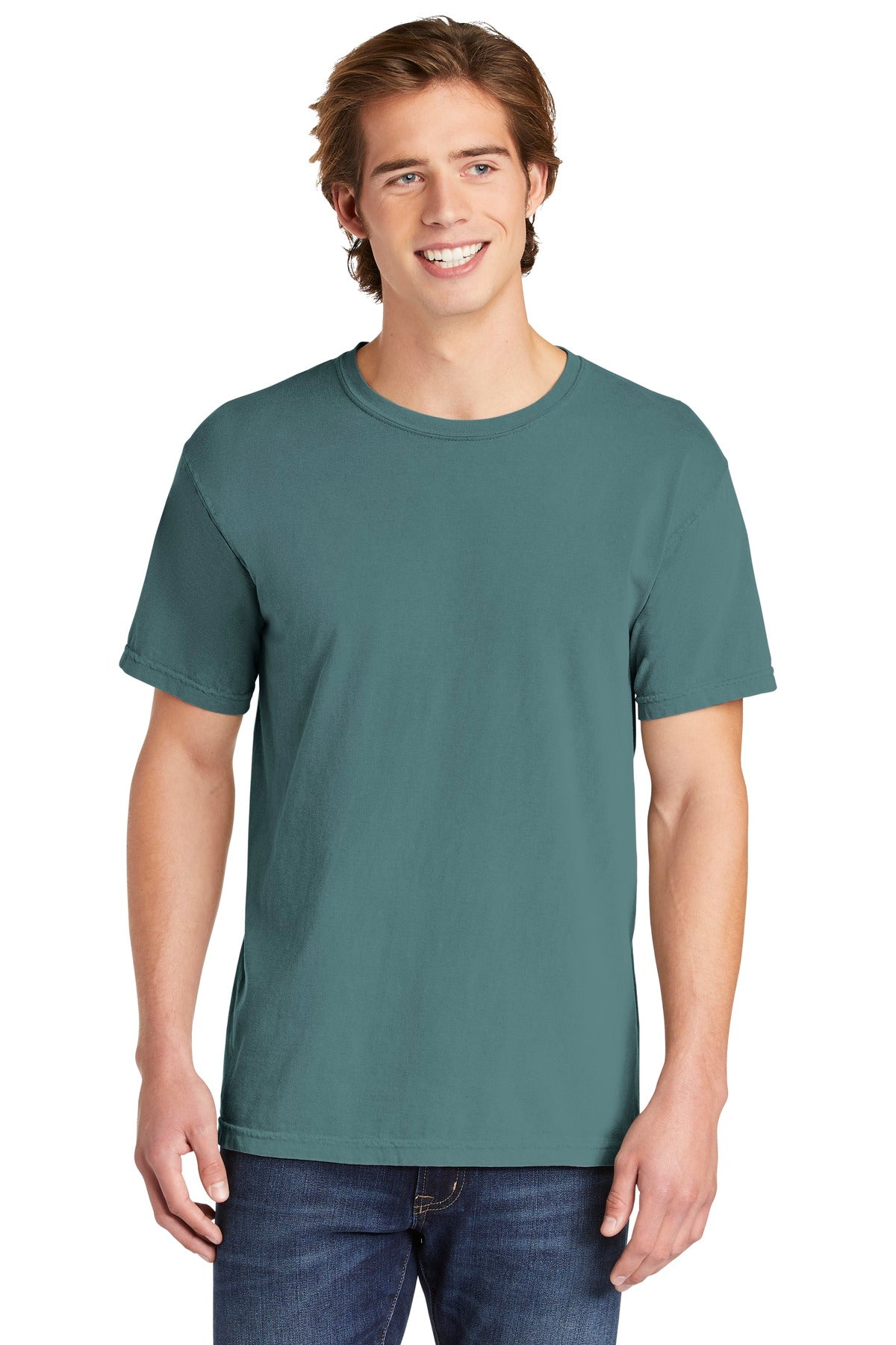 6.1-ounce 100% US ring spun cotton Soft-washed garment-dyed  - Ice Blue