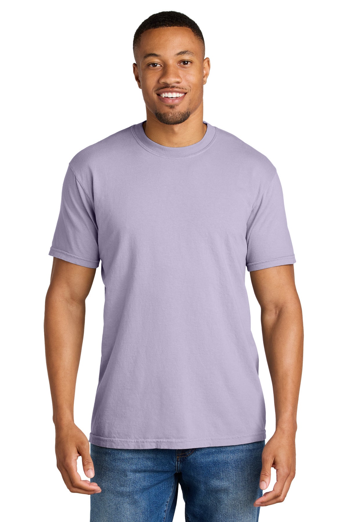6.1-ounce 100% US ring spun cotton Soft-washed garment-dyed  - Orchid