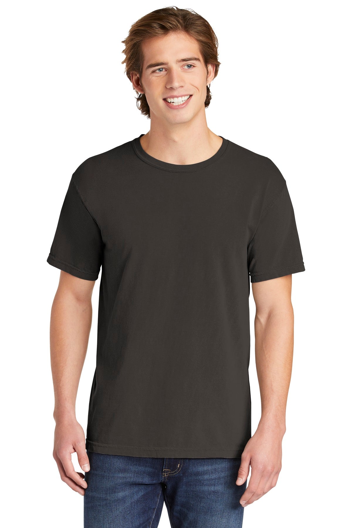 6.1-ounce 100% US ring spun cotton Soft-washed garment-dyed  - Pepper