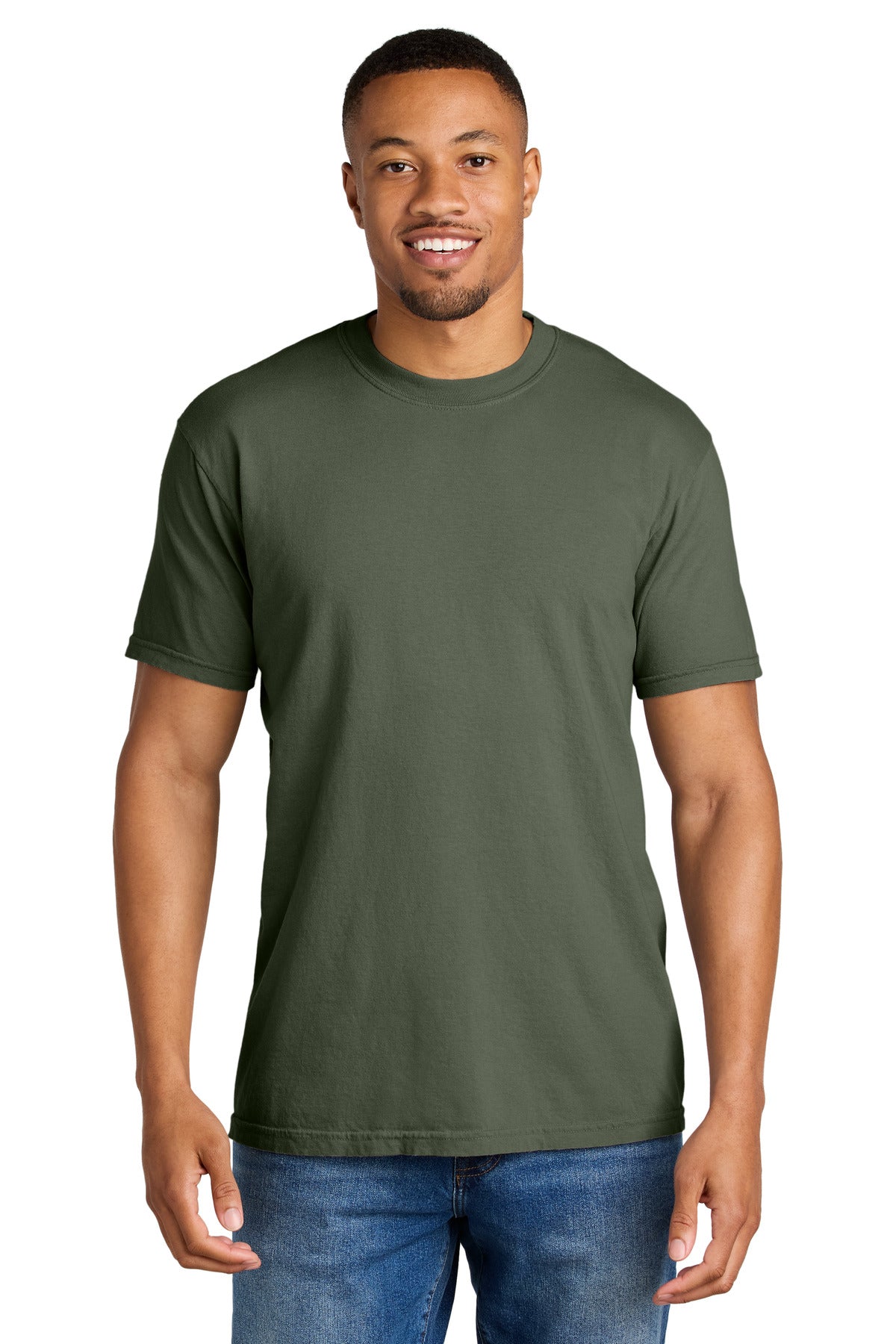 6.1-ounce 100% US ring spun cotton Soft-washed garment-dyed  - Sage