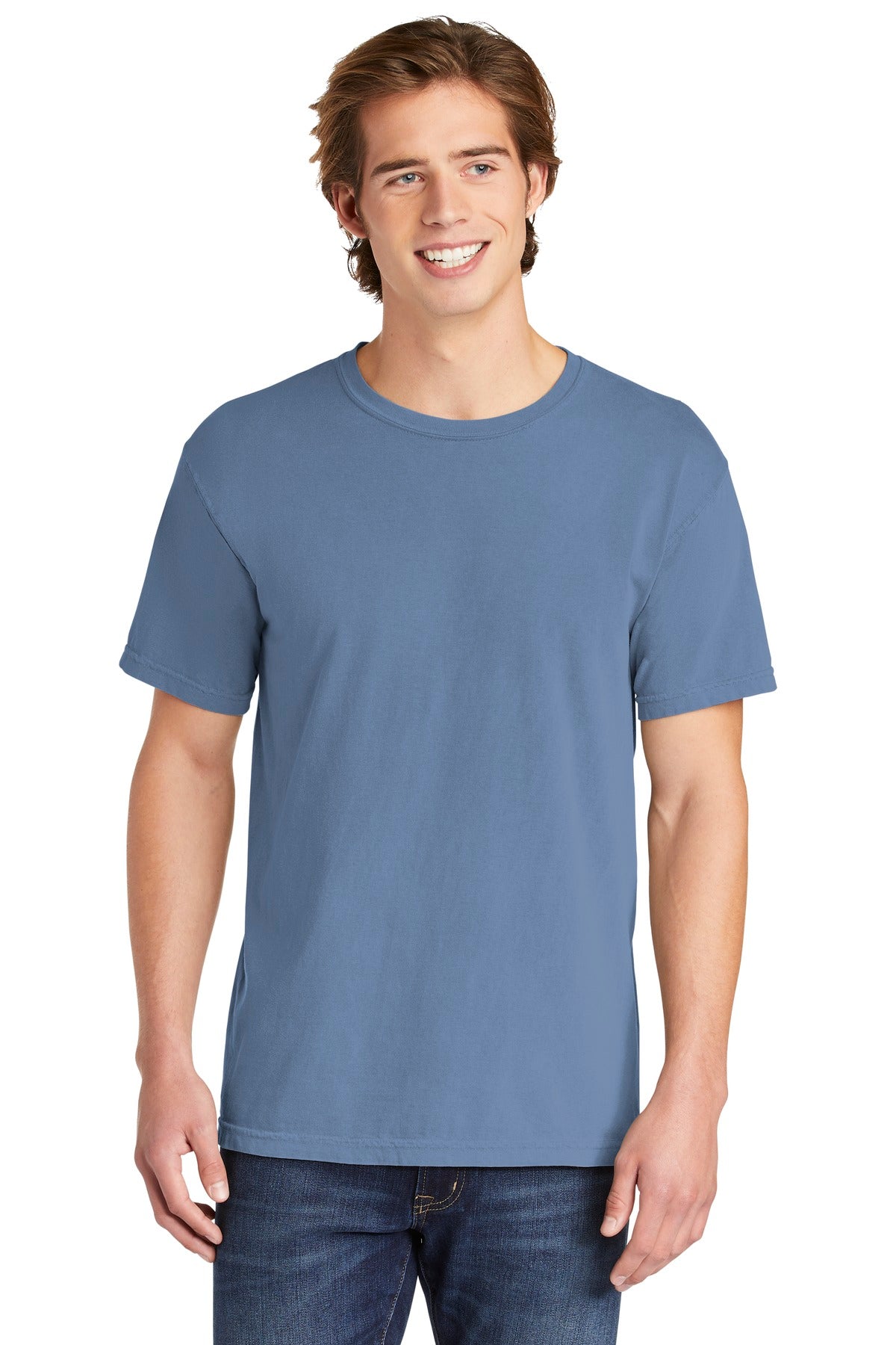 6.1-ounce 100% US ring spun cotton Soft-washed garment-dyed  - Washed Denim