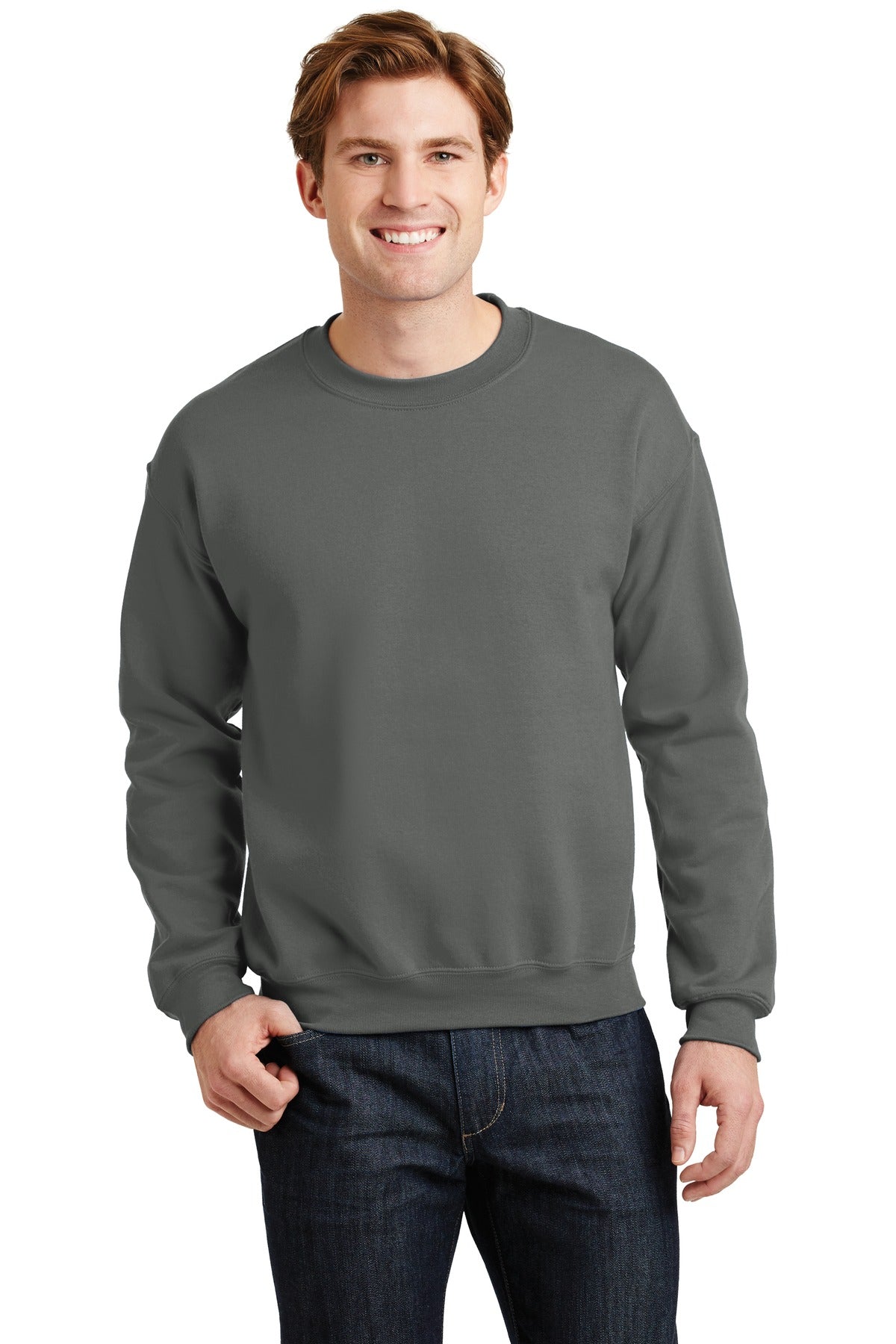 8-ounce 50/50 cotton/poly 60/40 cotton/poly (Heather Sports) - Charcoal