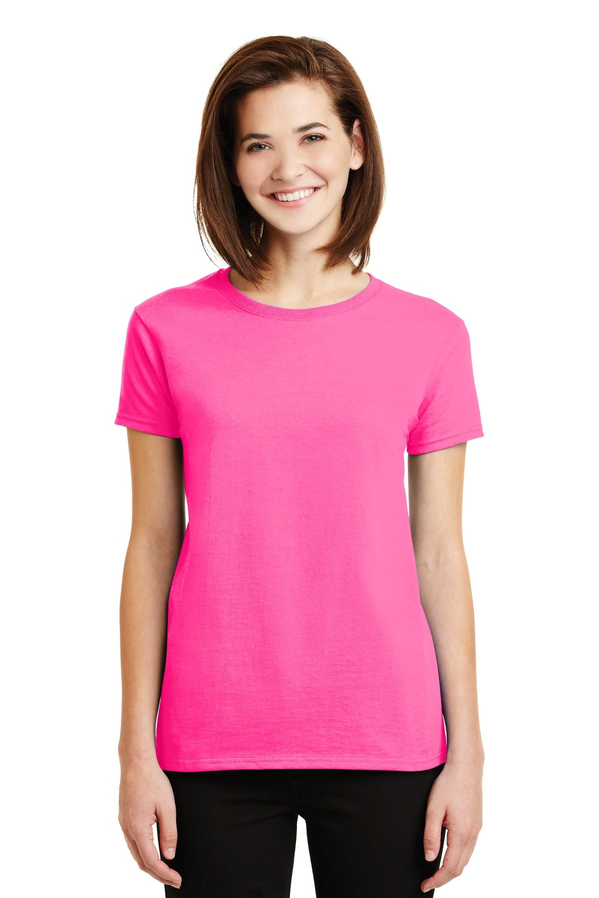 6-ounce 100% US cotton 90/10 cotton/poly (Sport Grey) 50/50  - Safety Pink