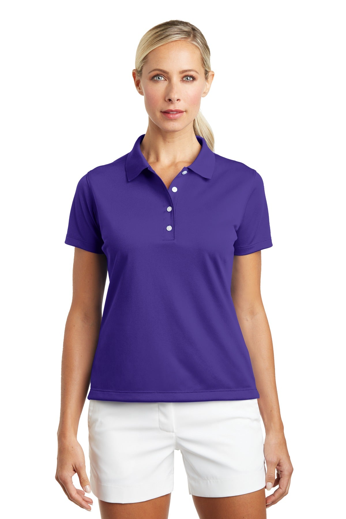 Tailored for a feminine fit this style truly performs with D - Varsity Purple