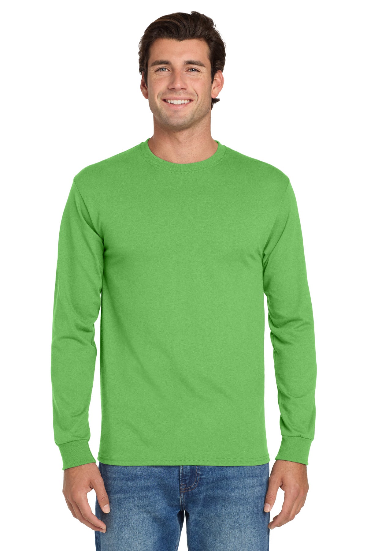 5.4-ounce 50/50 cotton/poly jersey 47/53 cotton/poly (Oxford - Kiwi