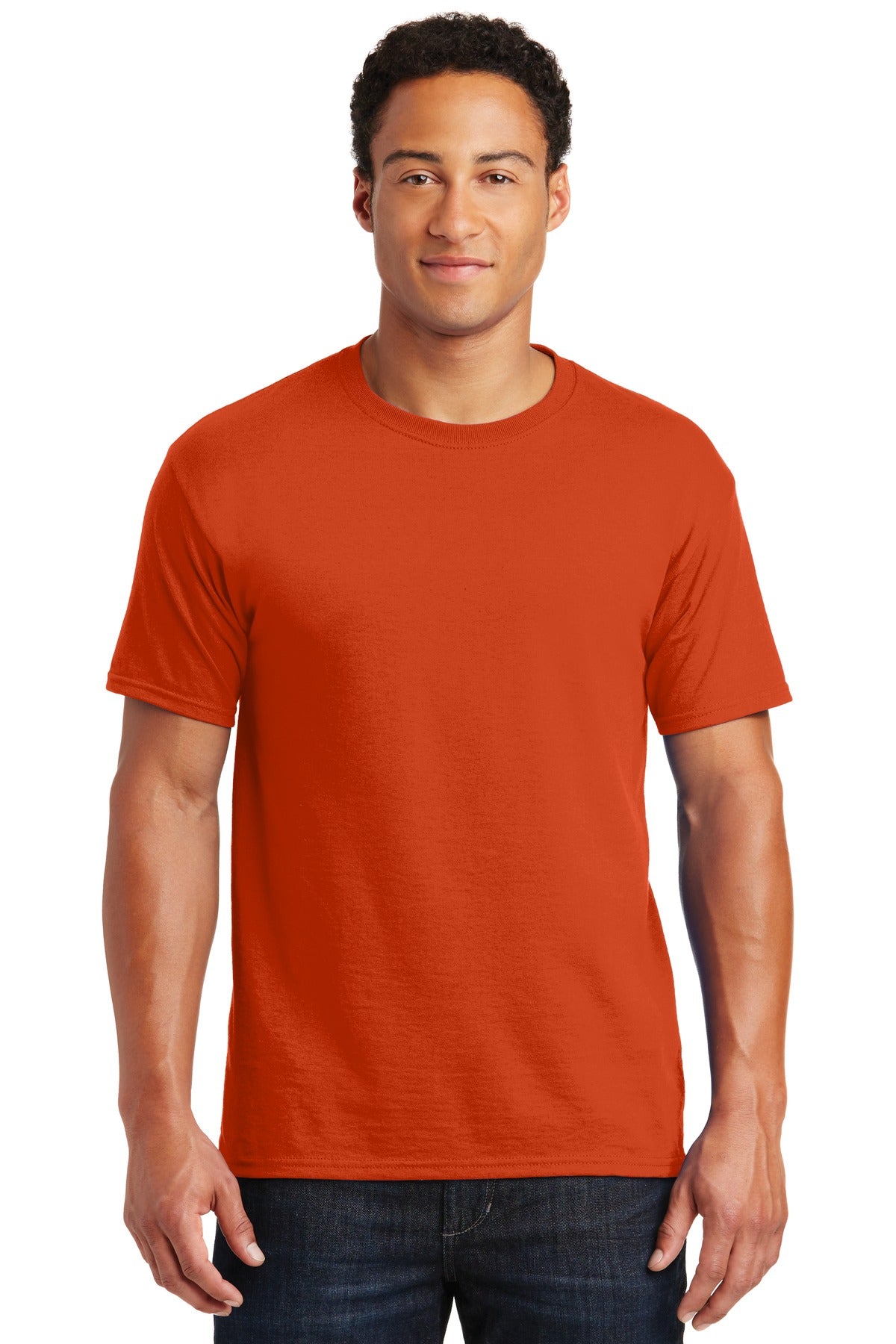 5.4-ounce 50/50 cotton/poly 47/53 cotton/poly (Oxford)Advanc - Burnt Orange