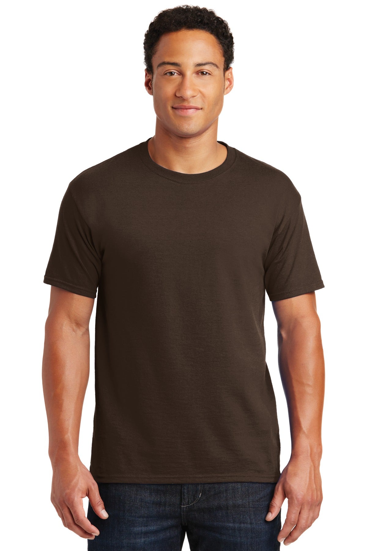 5.4-ounce 50/50 cotton/poly 47/53 cotton/poly (Oxford)Advanc - Chocolate