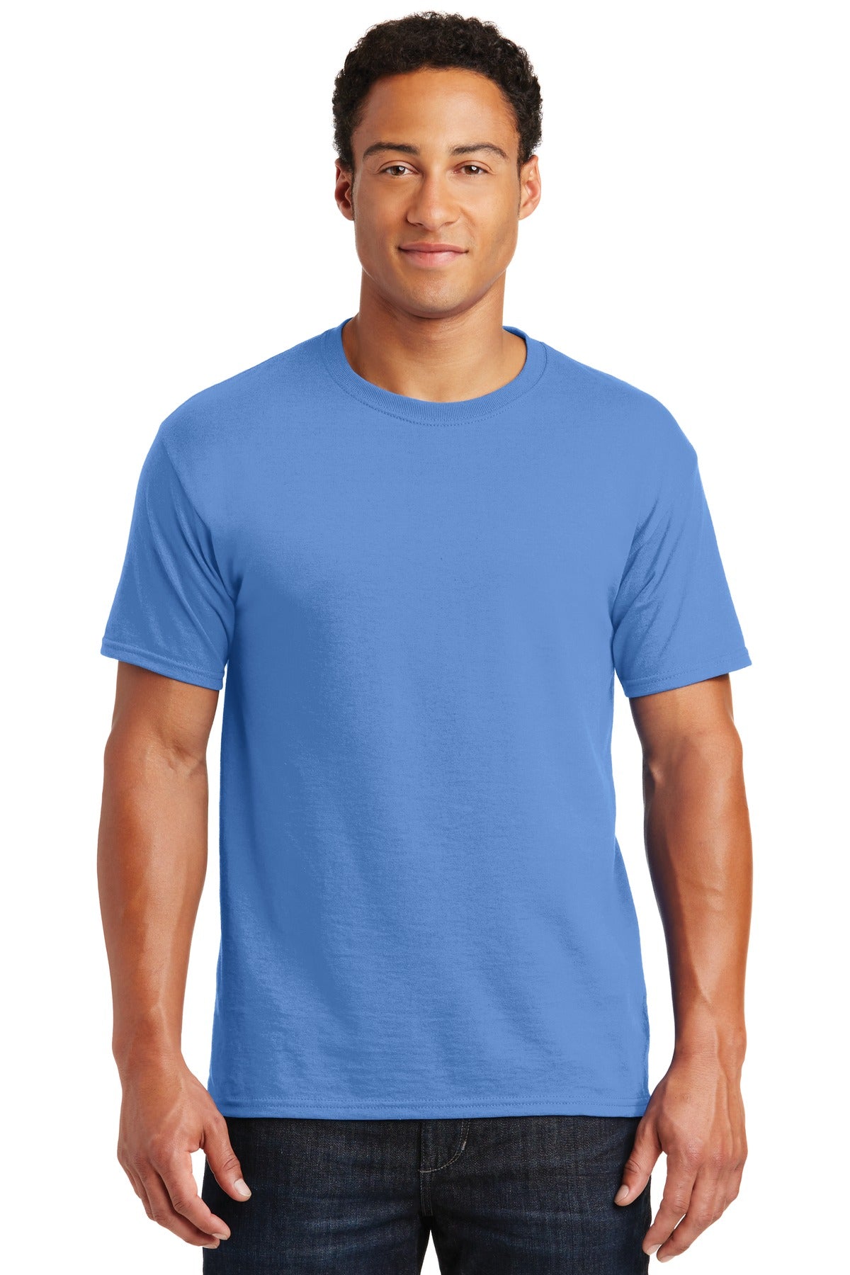 5.4-ounce 50/50 cotton/poly 47/53 cotton/poly (Oxford)Advanc - Columbia Blue