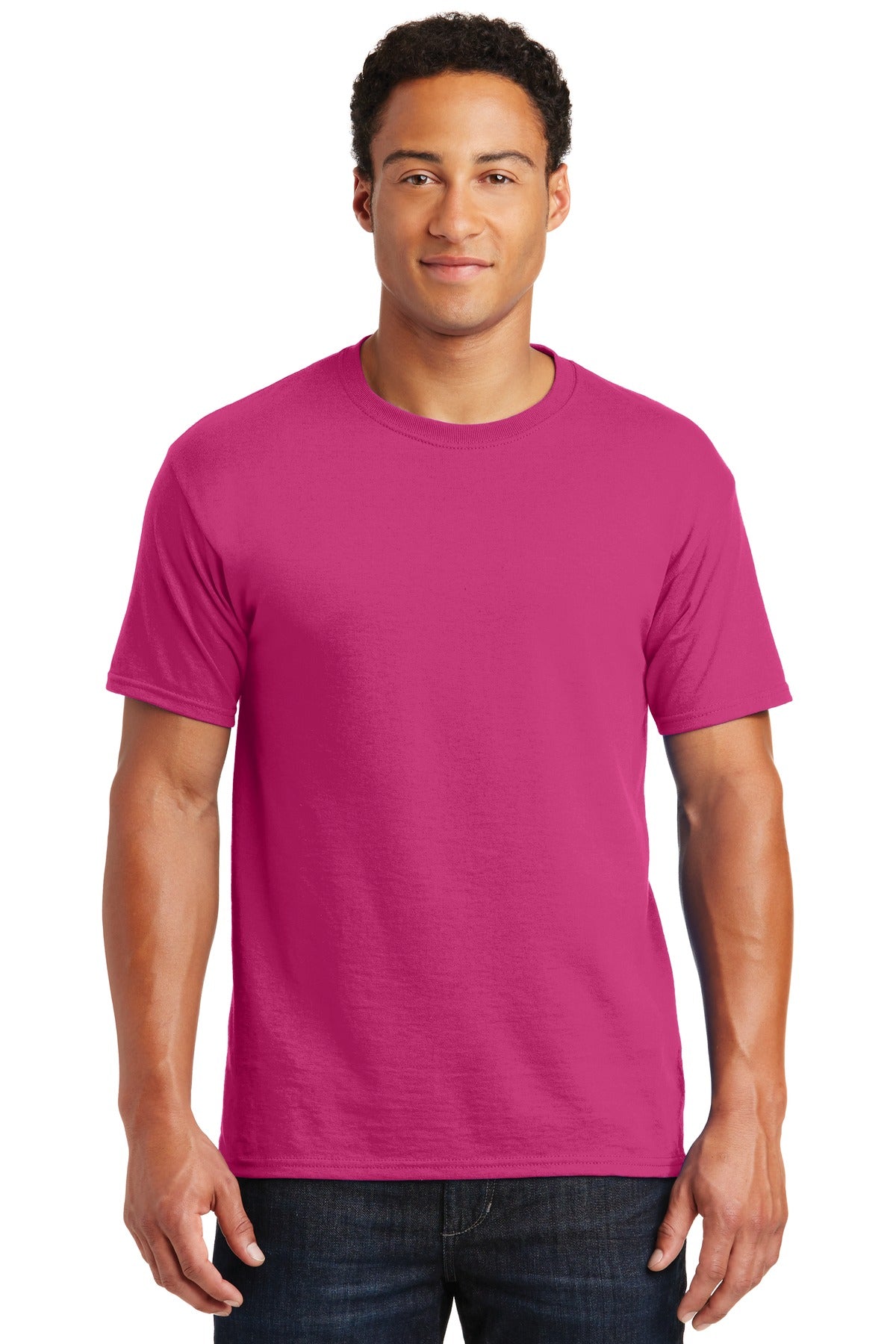 5.4-ounce 50/50 cotton/poly 47/53 cotton/poly (Oxford)Advanc - Cyber Pink
